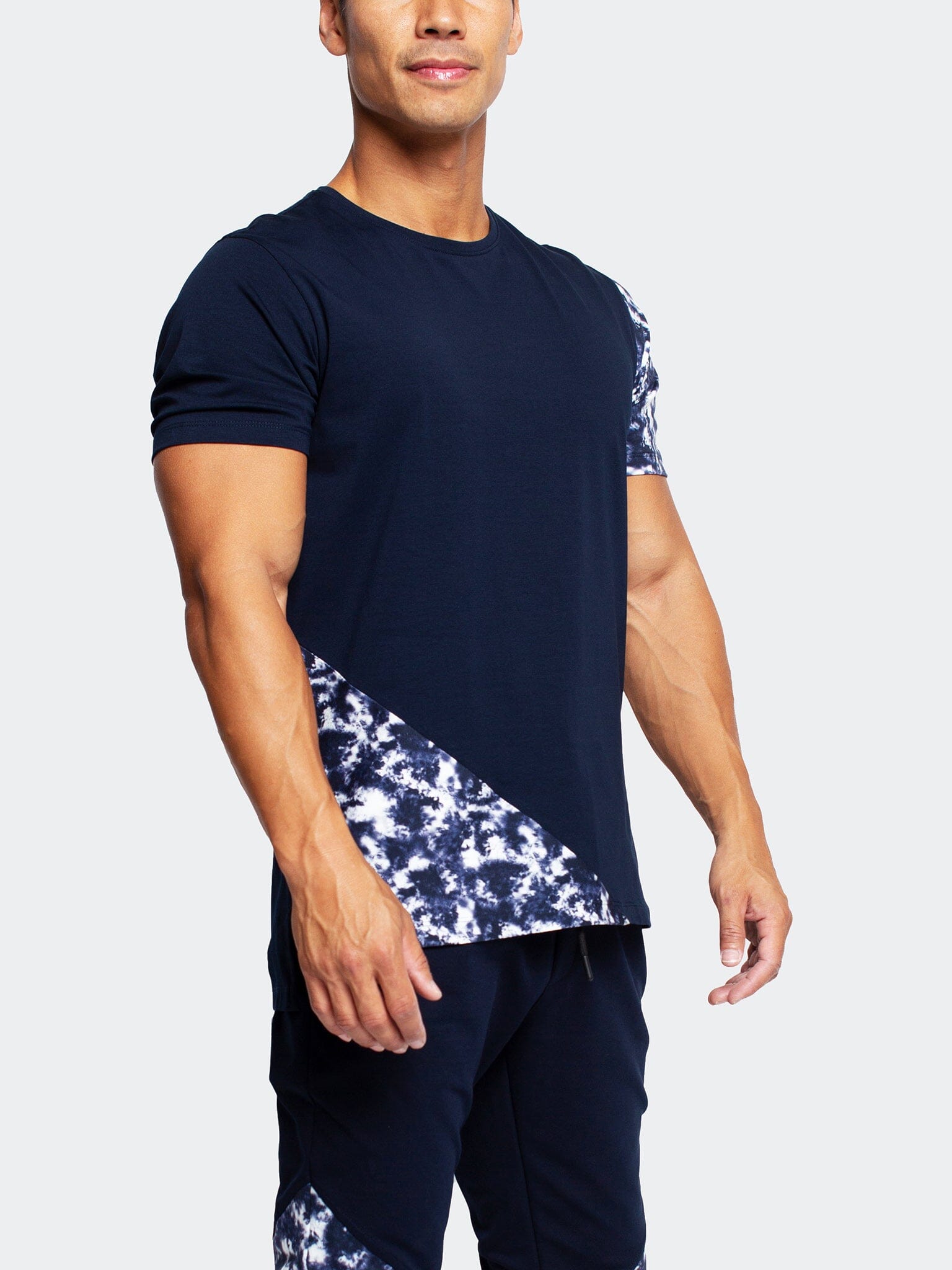 Panel Tie-Dye Blue Tee