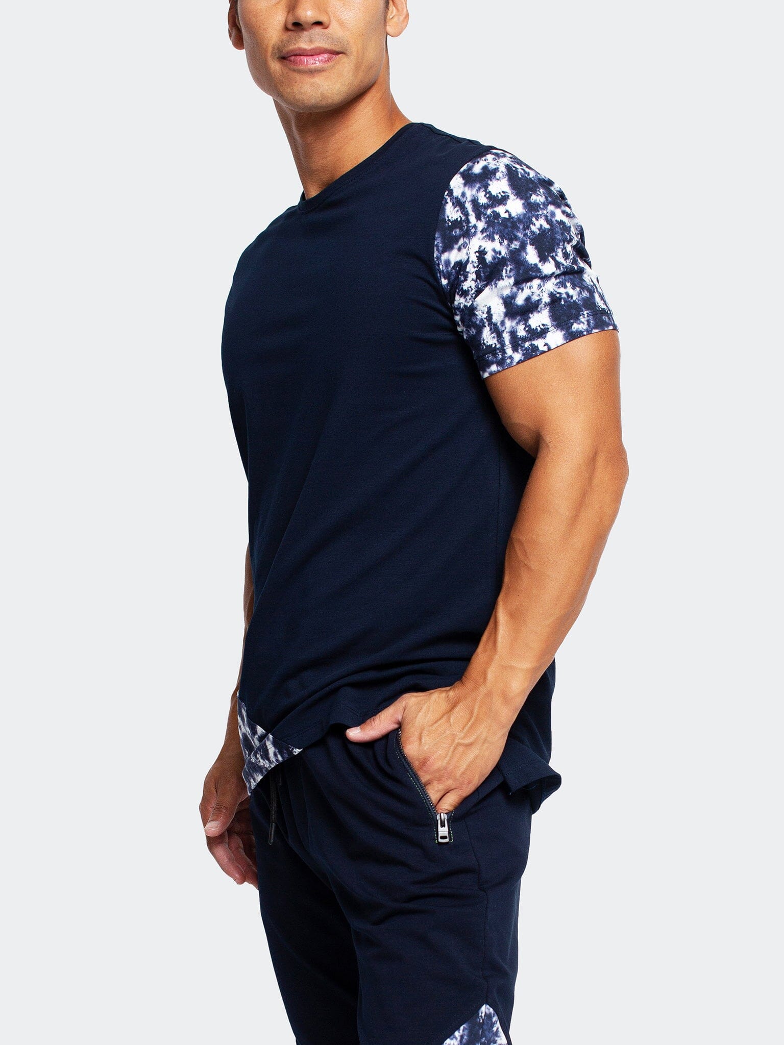 Panel Tie-Dye Blue Tee