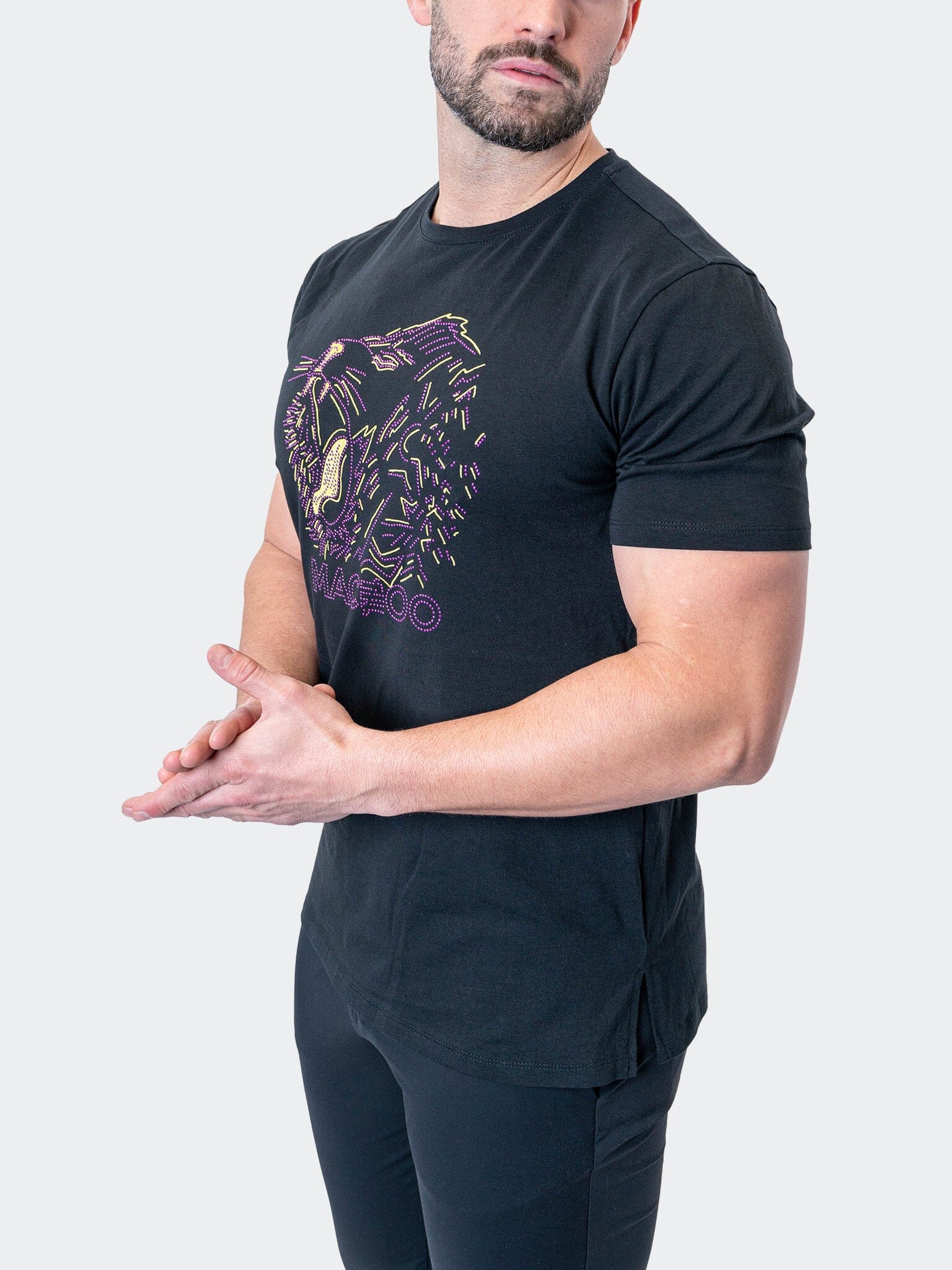 PlacementWhite Black Lion Tee
