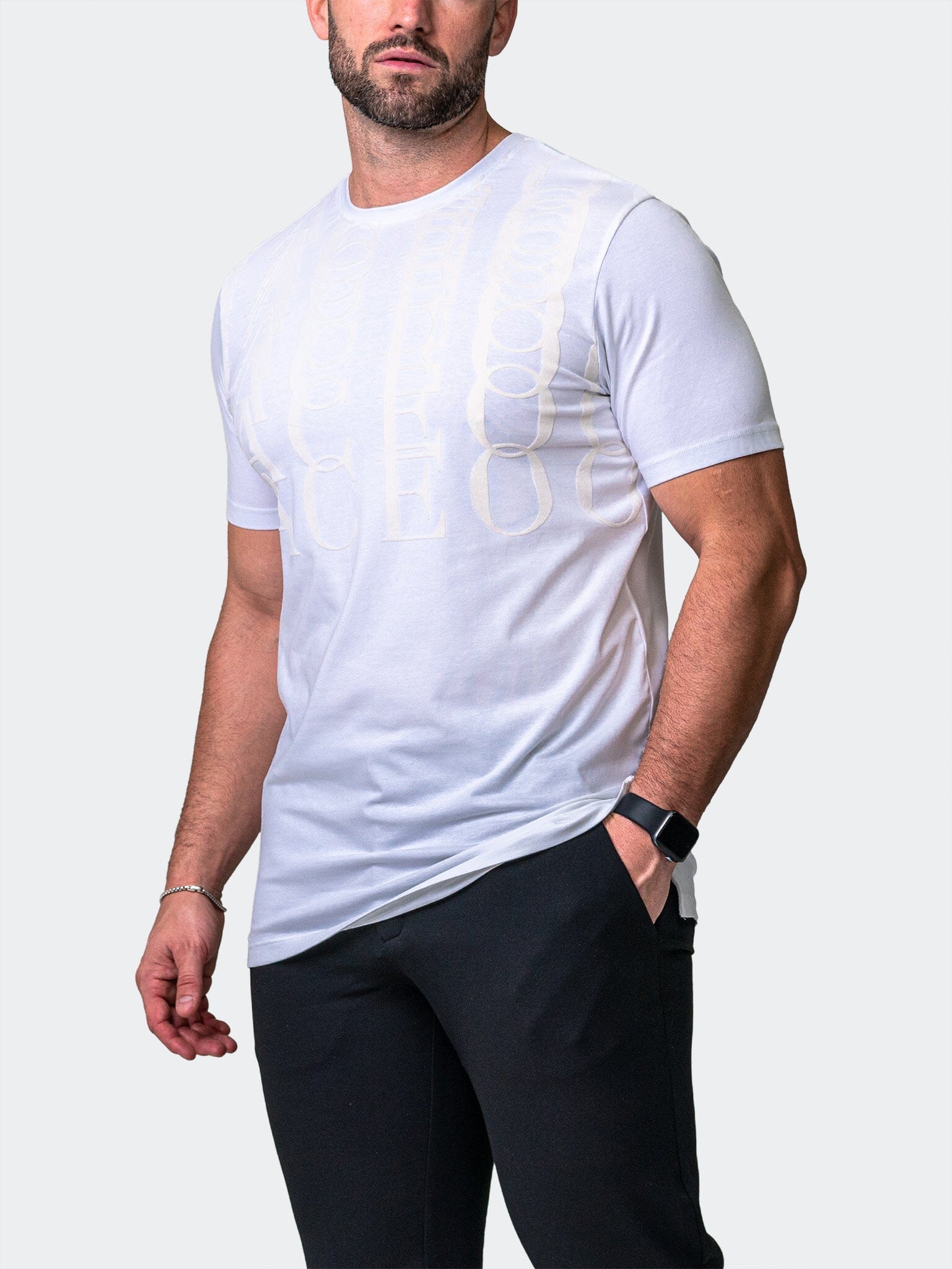 Repetition White Graphic Tee