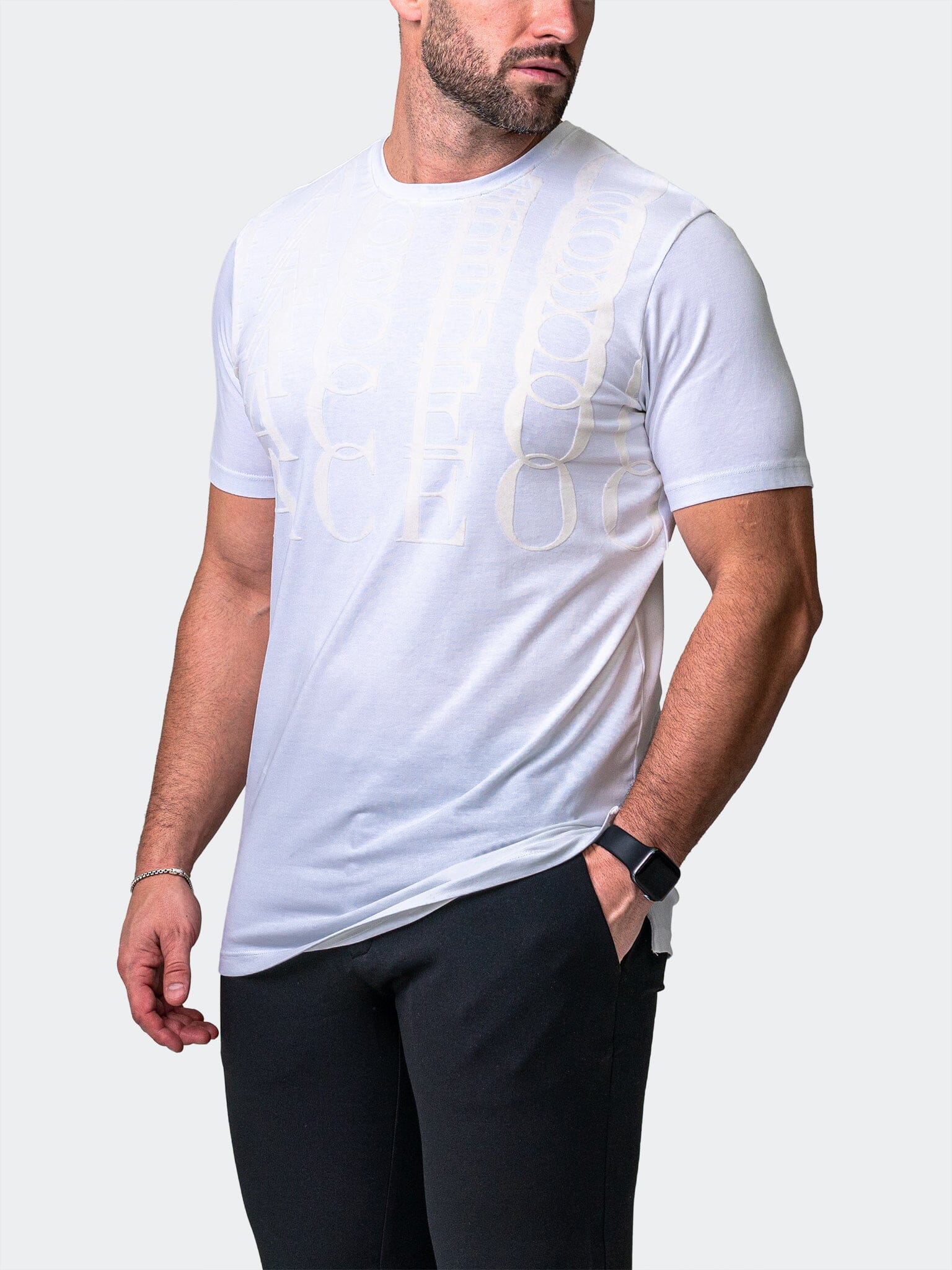 Repetition White Graphic Tee