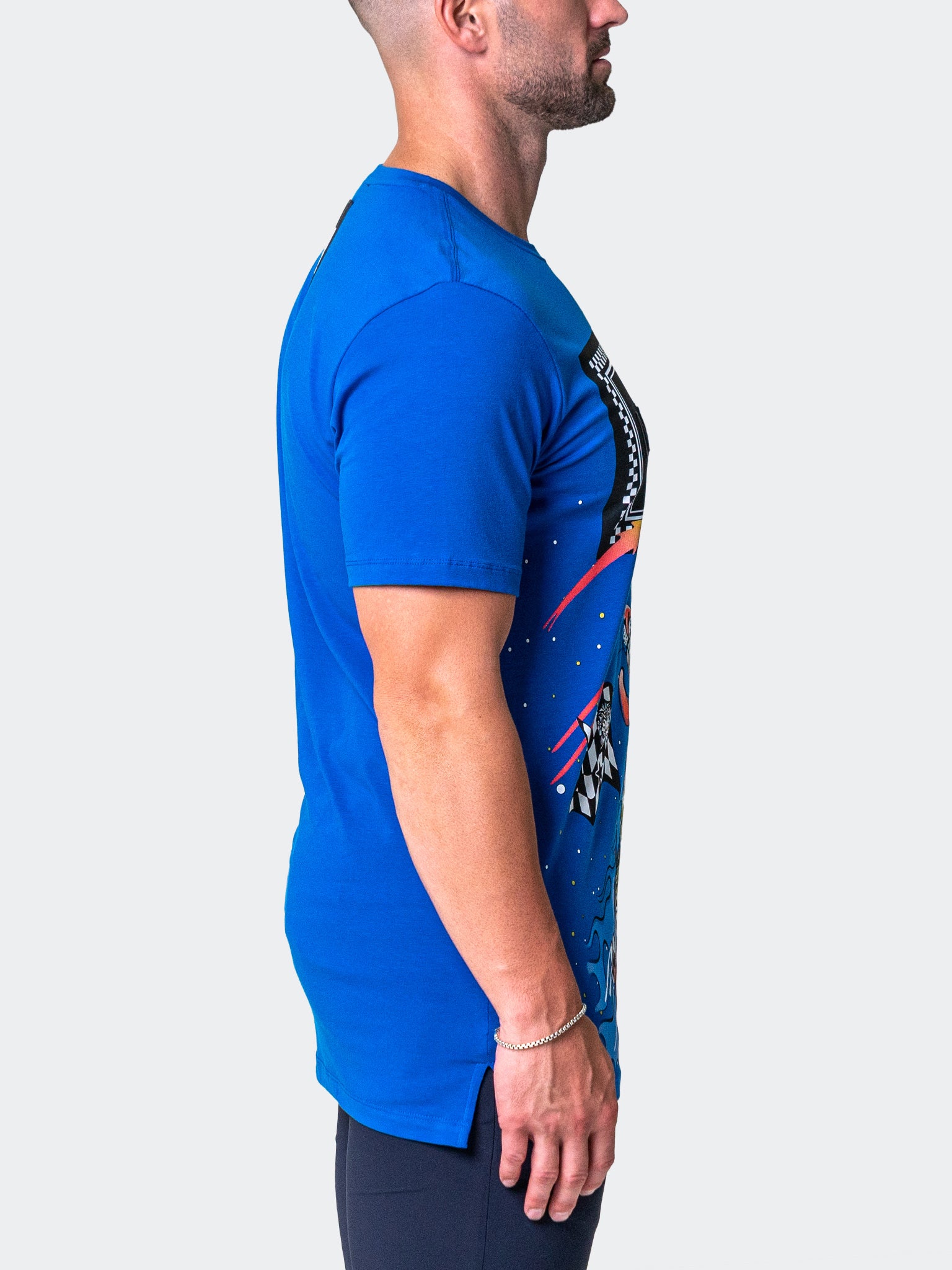 Skateboard Blue Graphic Tee