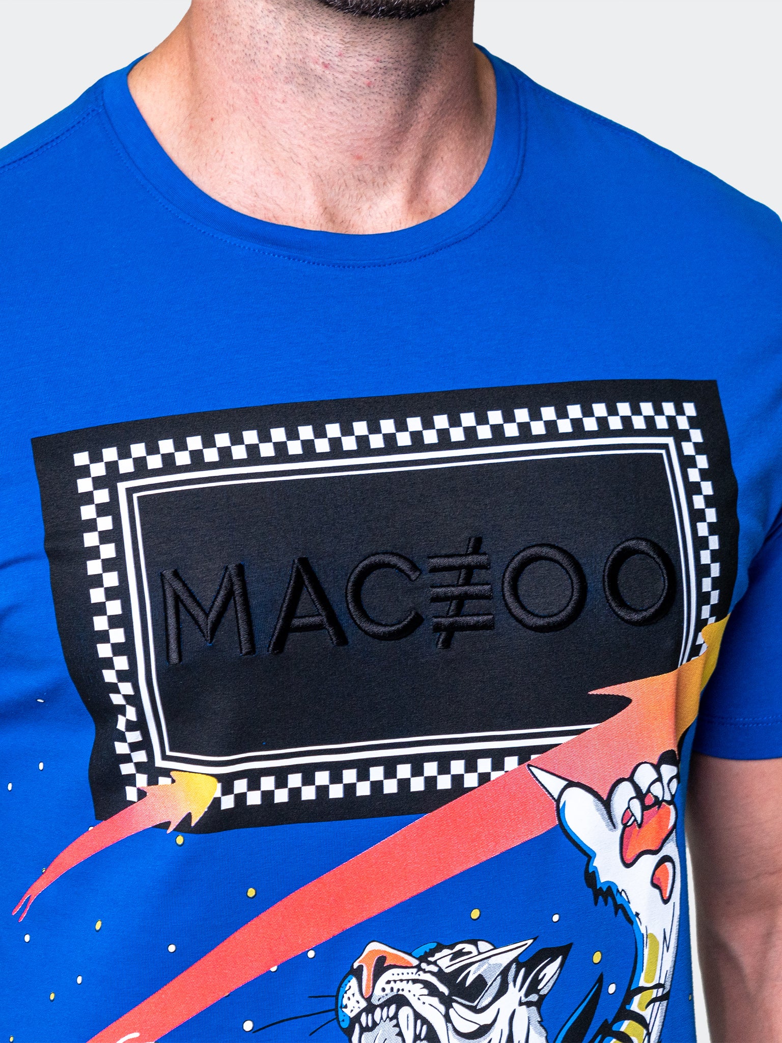 Skateboard Blue Graphic Tee