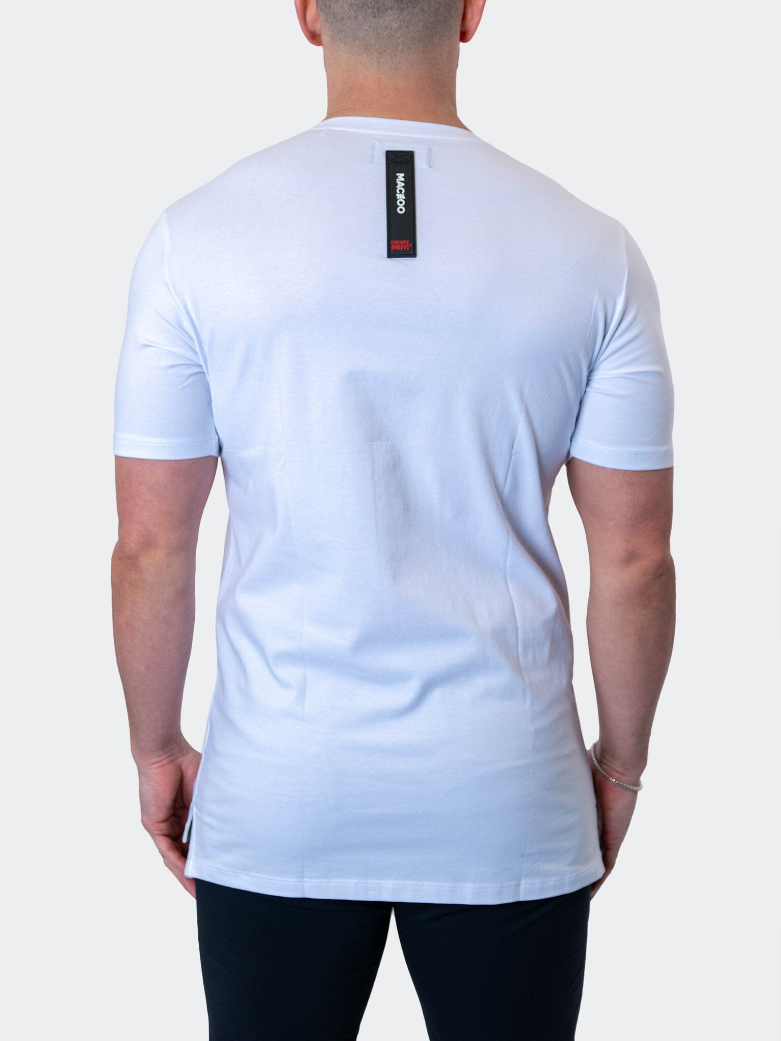 Stacked White Tee