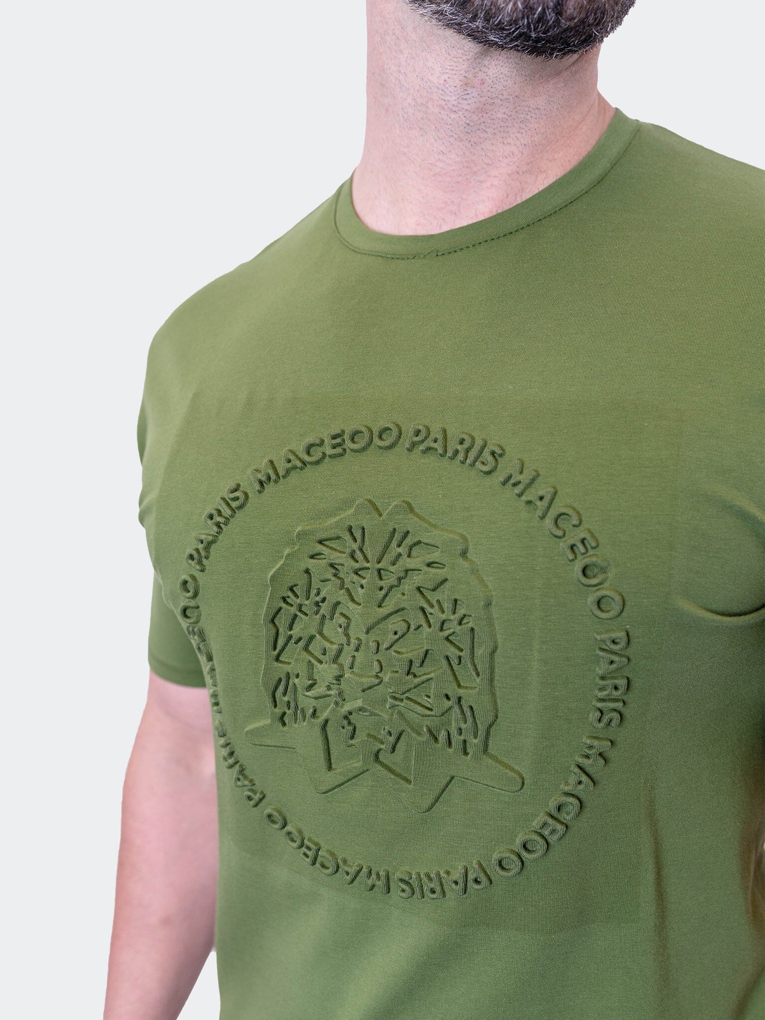 Stamped Green Logo Tee
