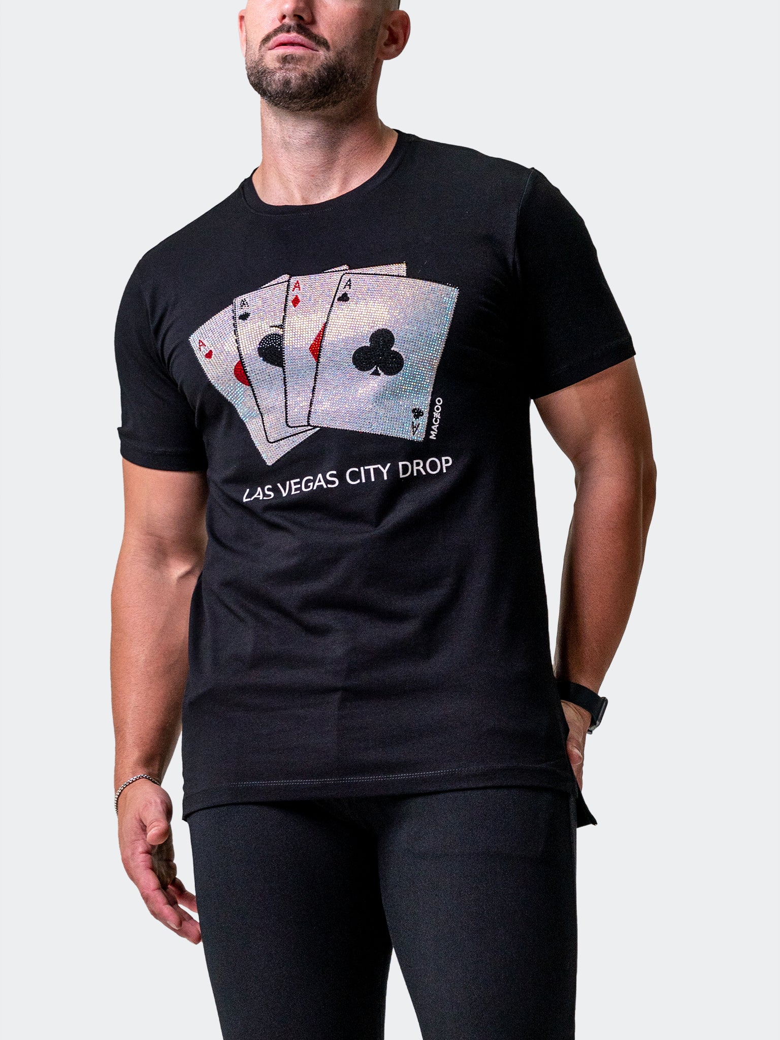 VegasCity Black Graphic Tee