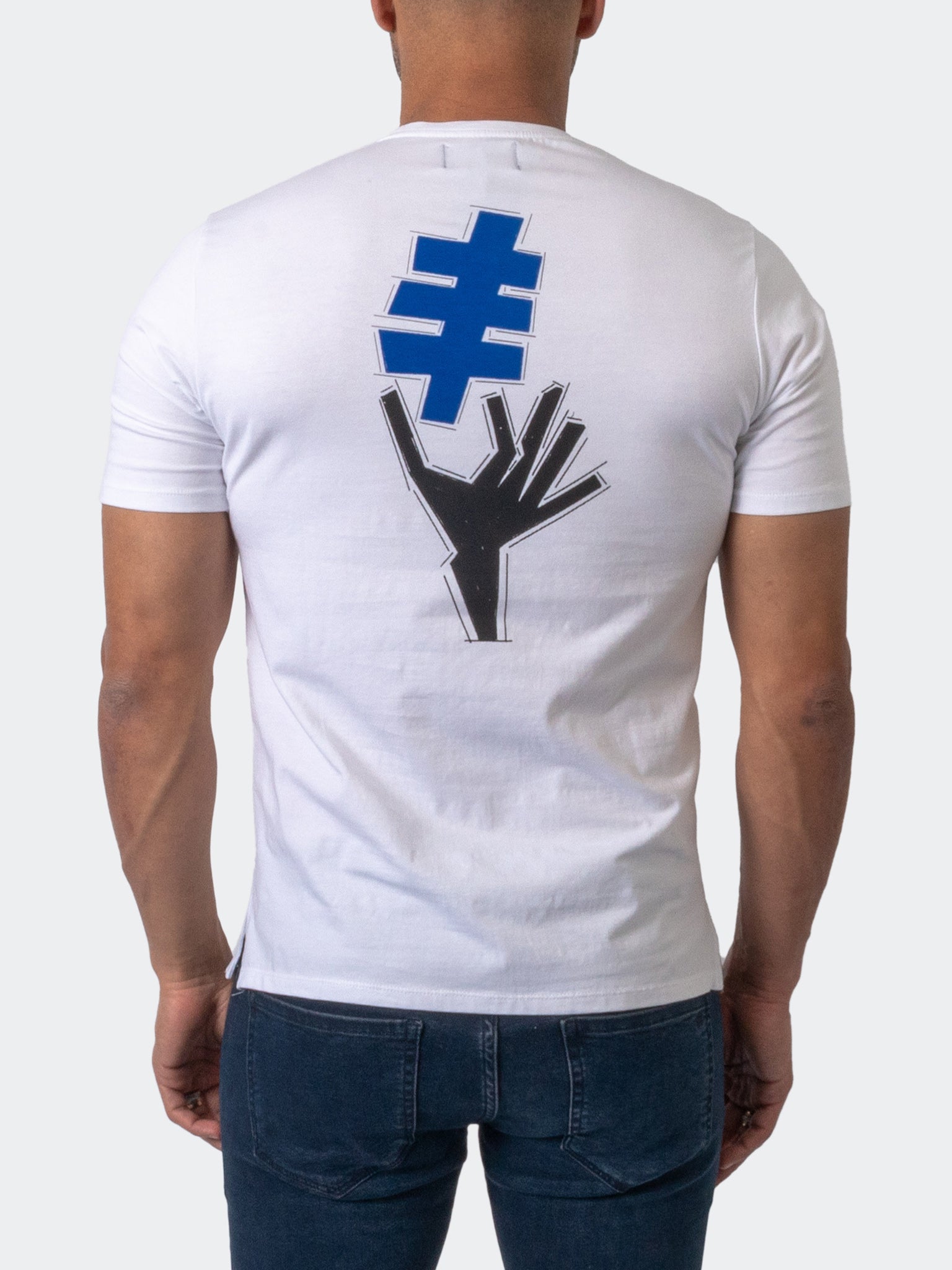 Tee Hand White