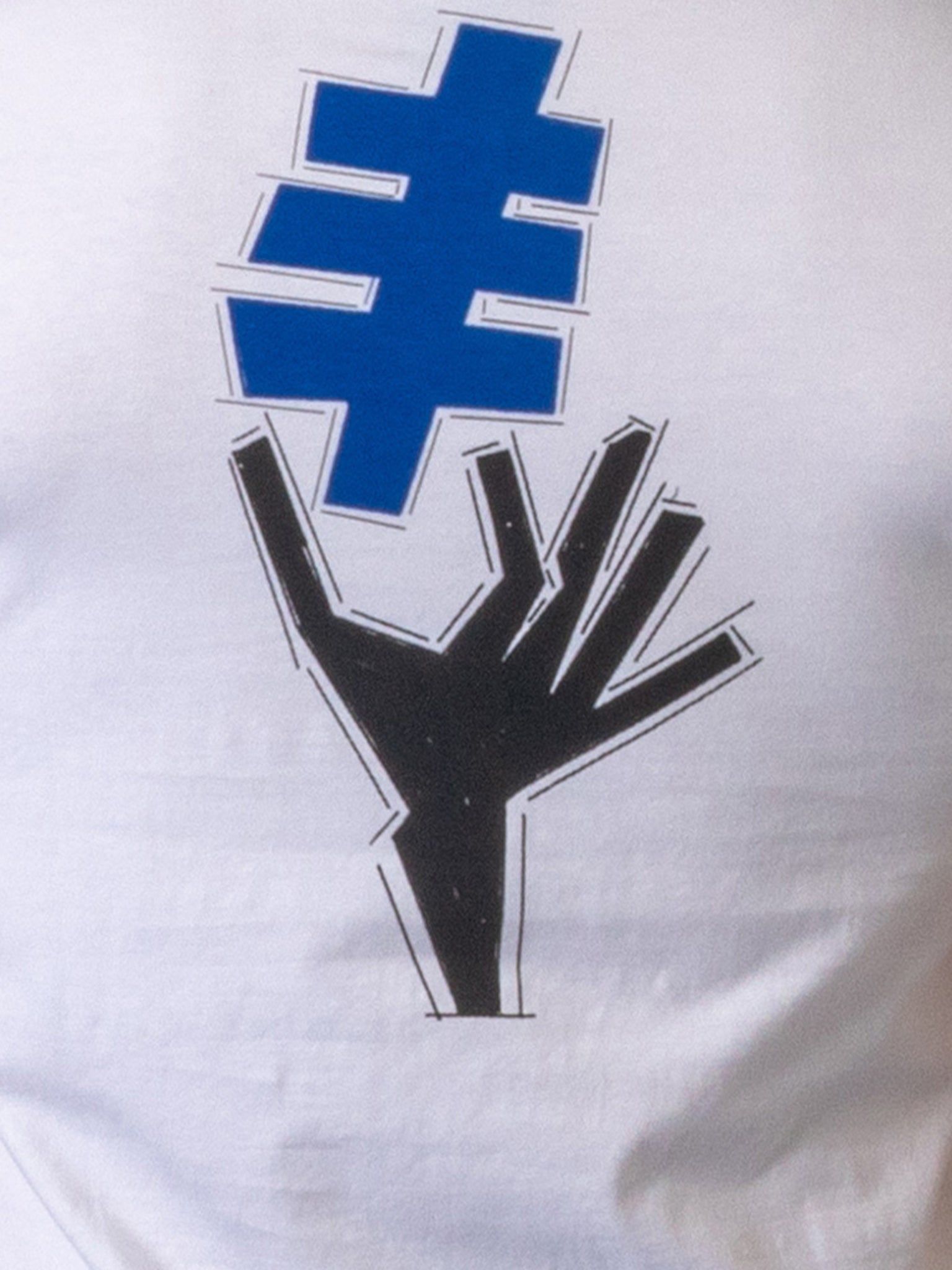 Tee Hand White