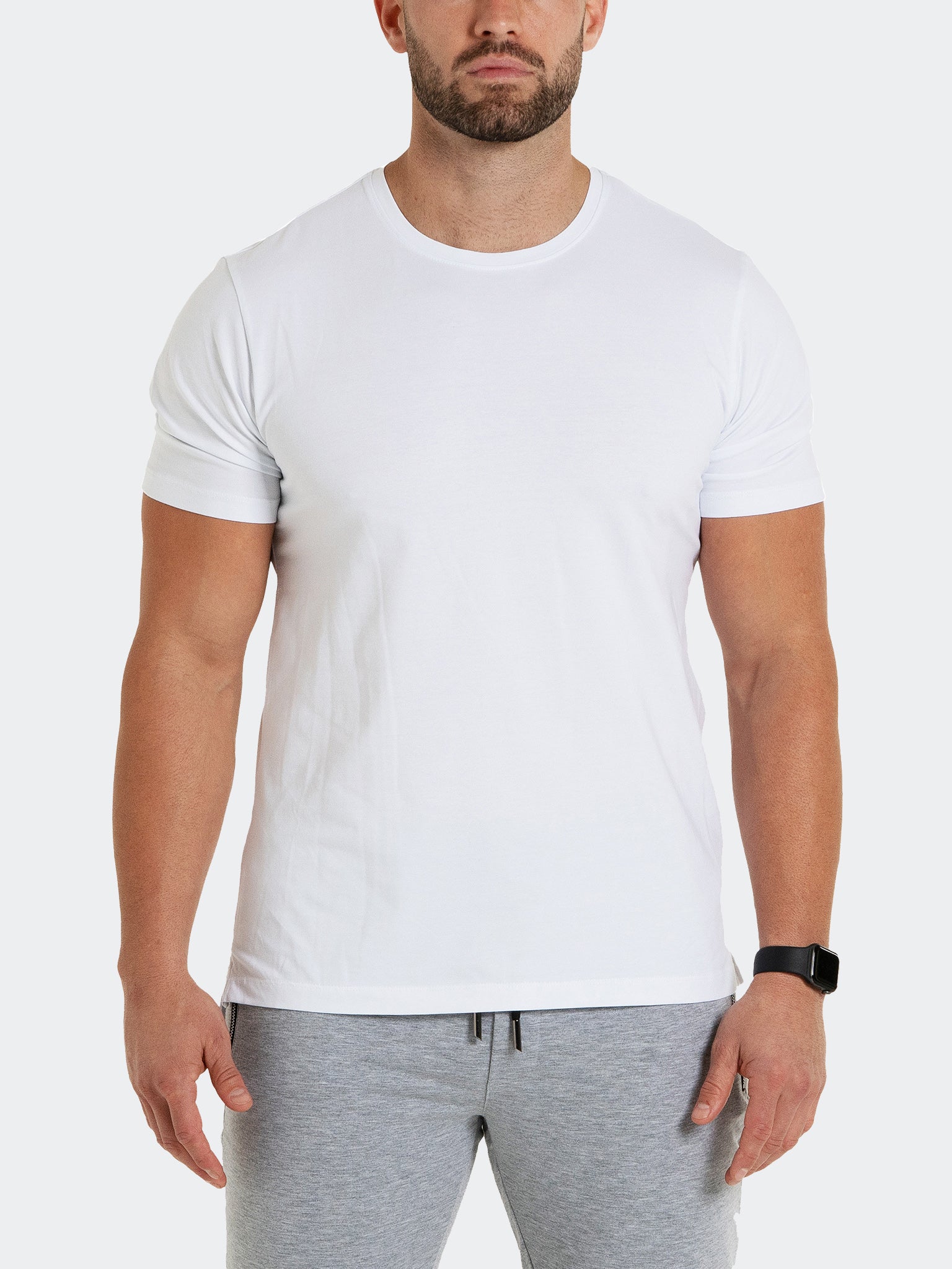 Perm Simple White Crew Tee