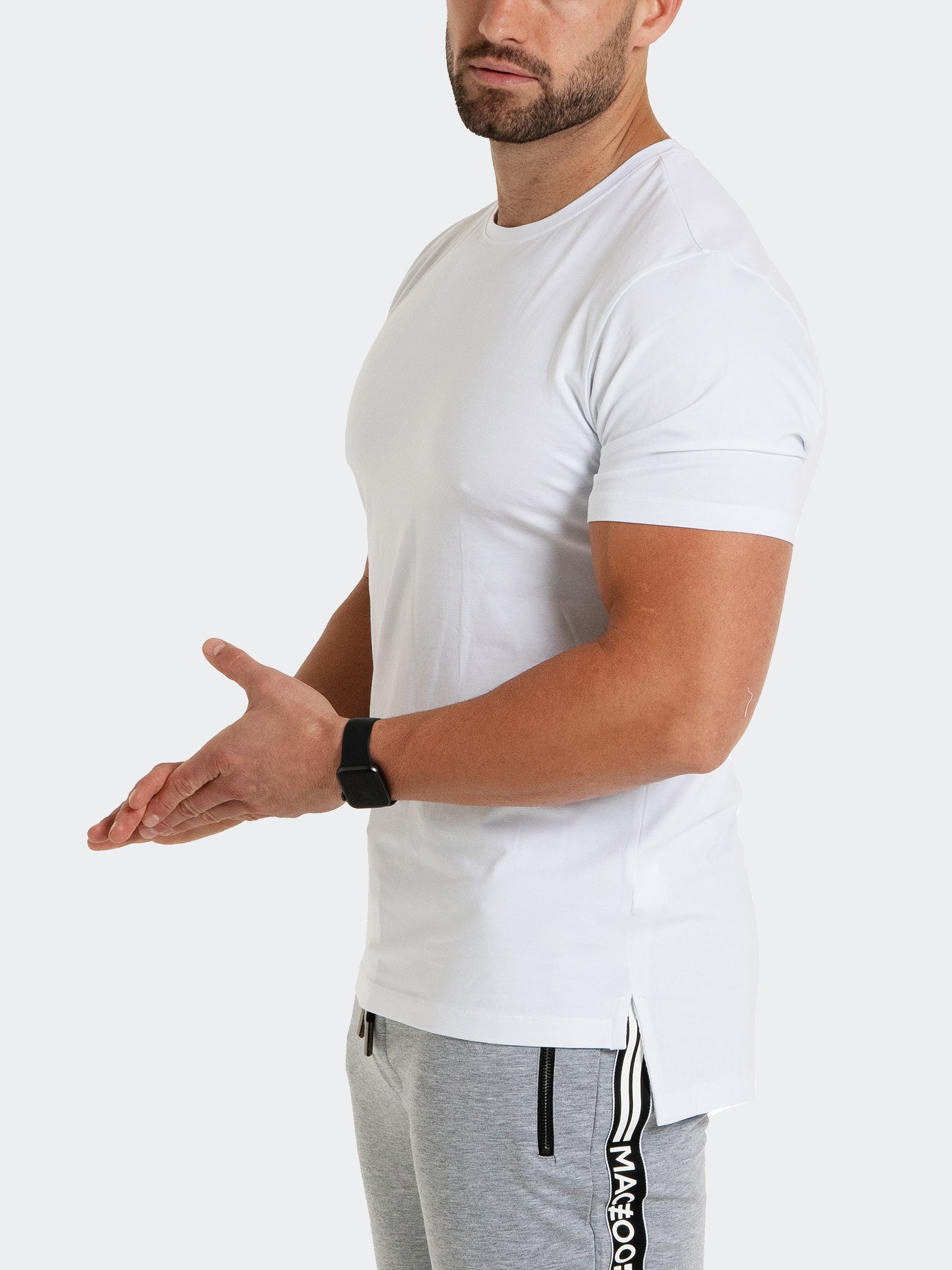 Perm Simple White Crew Tee