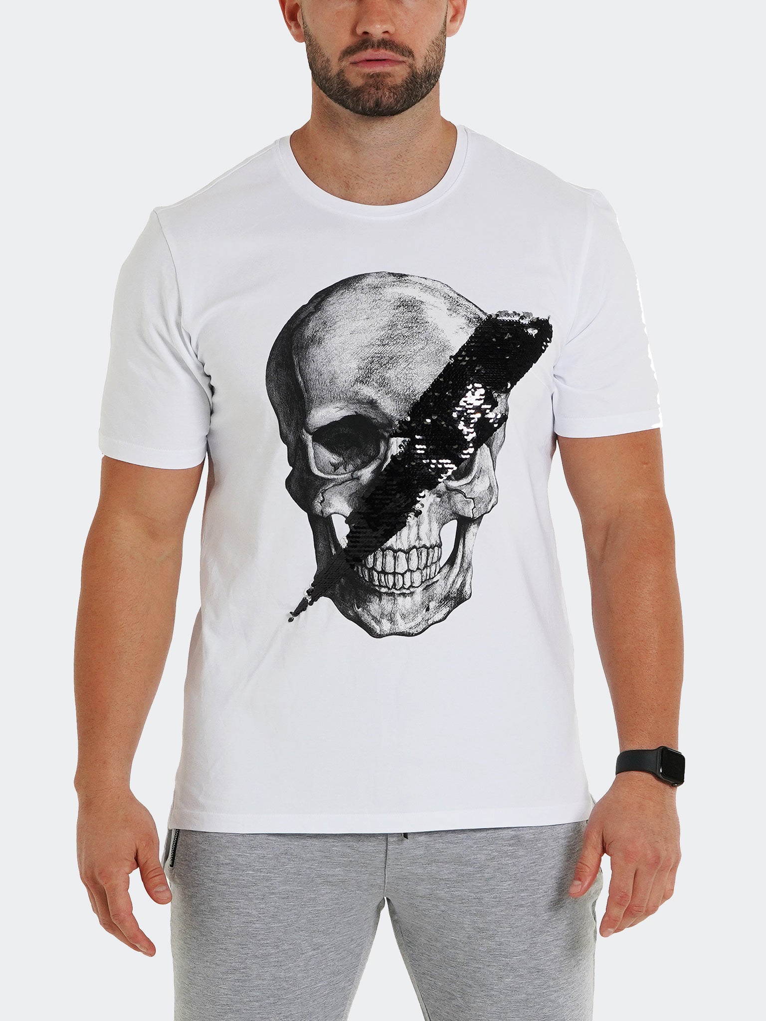Perm SkullDisco White Graphic Tee