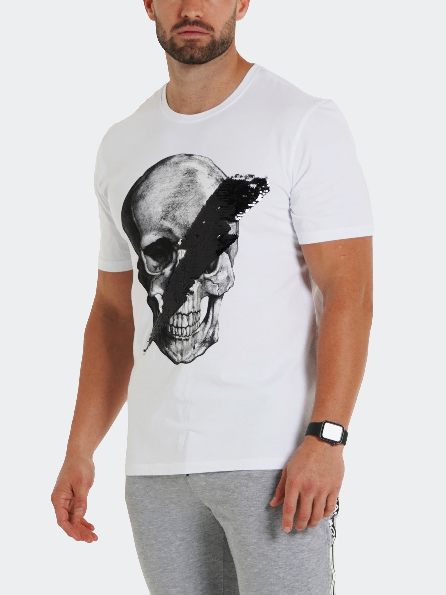 Perm SkullDisco White Graphic Tee