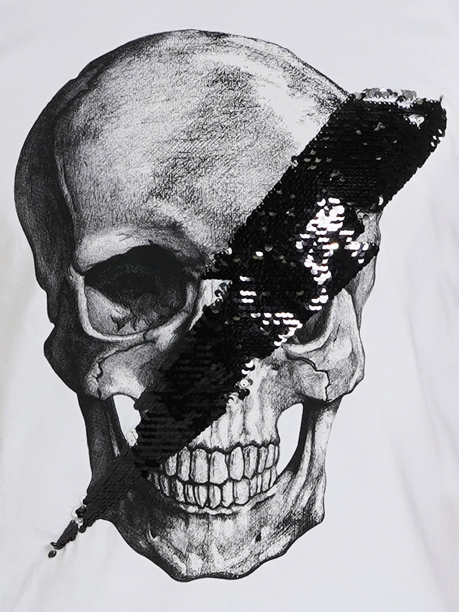 Perm SkullDisco White Graphic Tee