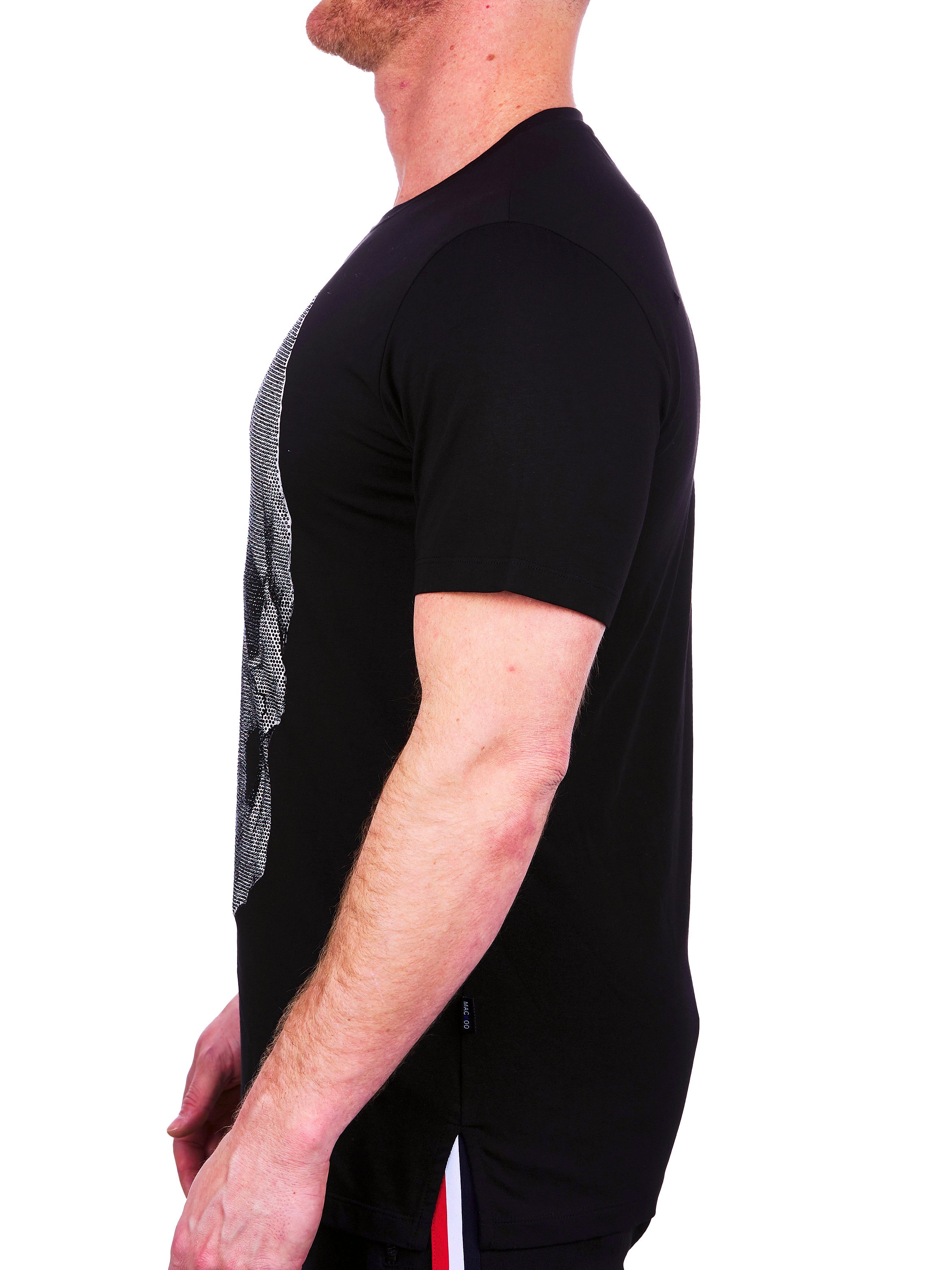 Tee SkullHalf Black