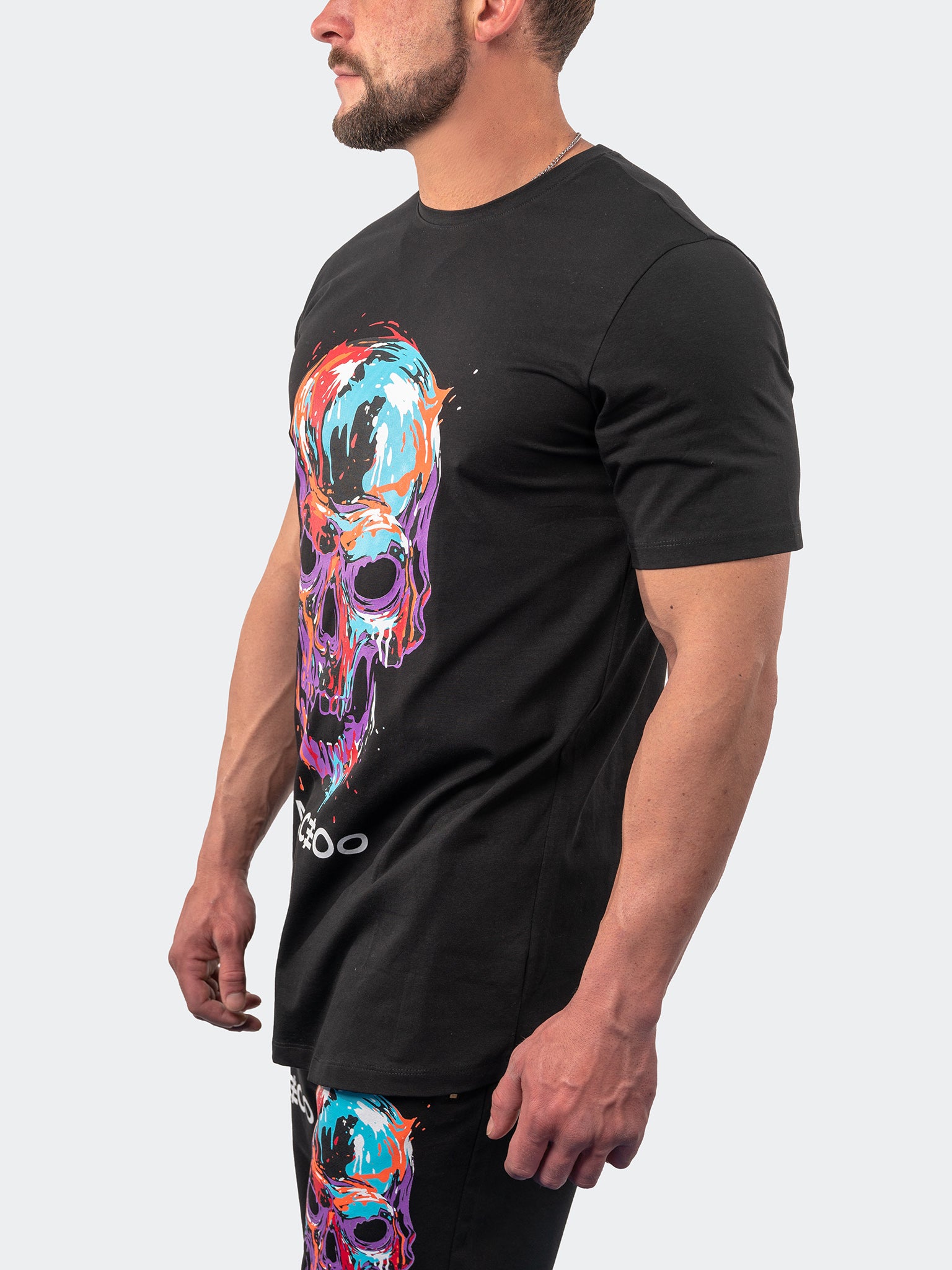 Tee SkullPaint Black