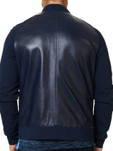 Leather Double Navy View-3