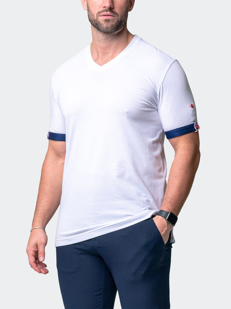 V-Neck VivaldiSolidGame White