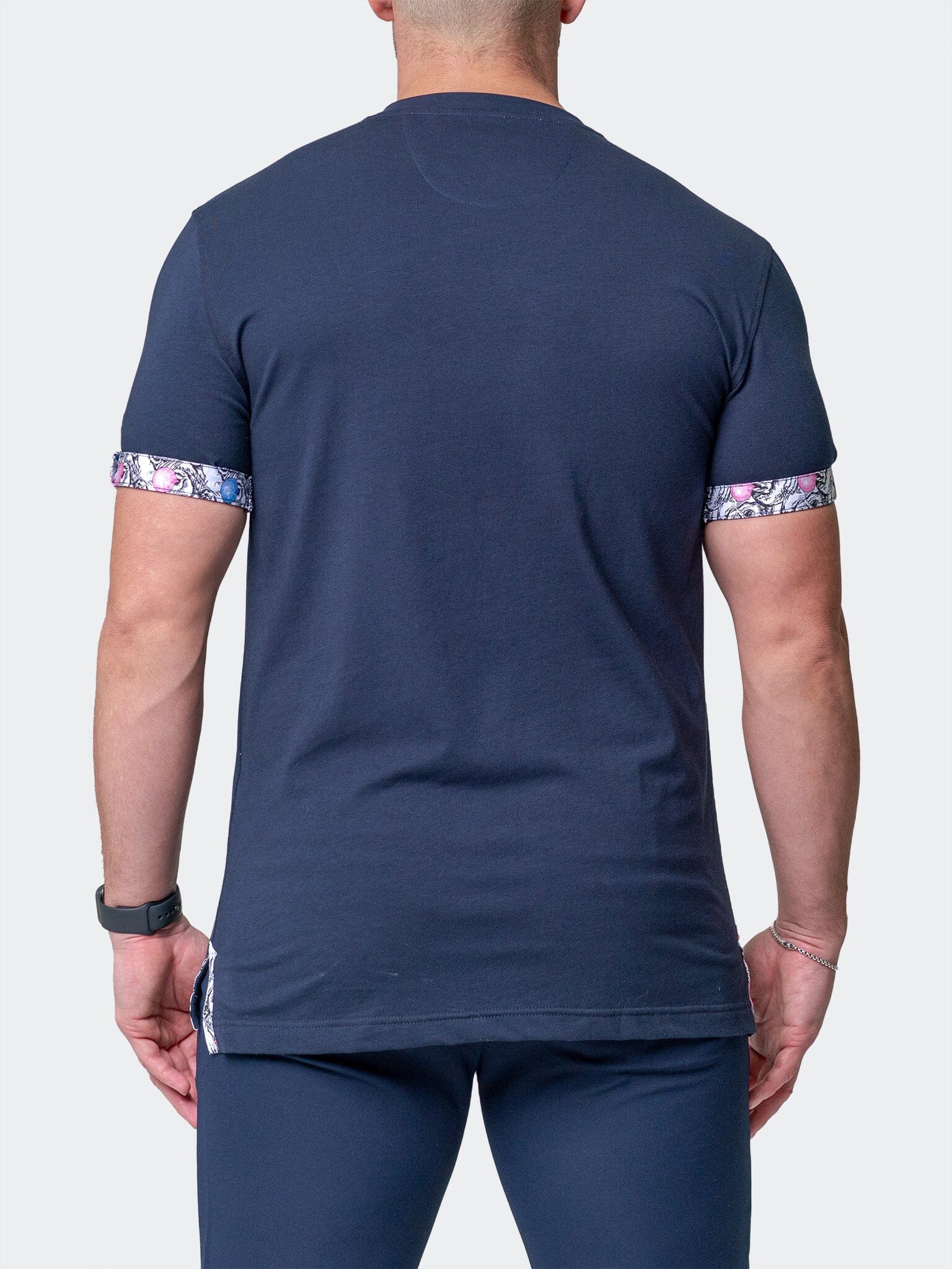 Vivaldi Solid Monkey Blue V-Neck