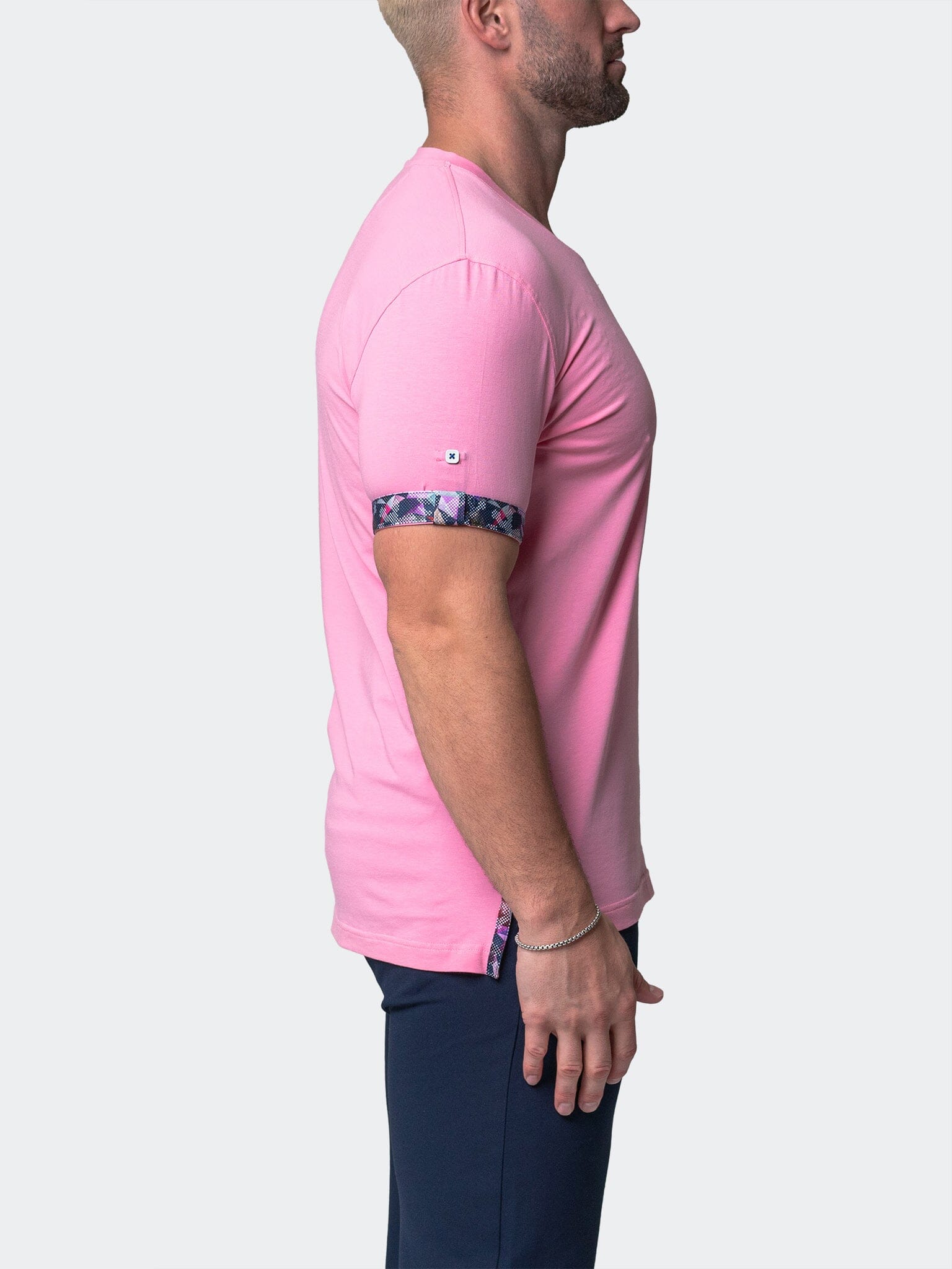 Vivaldi Solid Trip Pink V-Neck