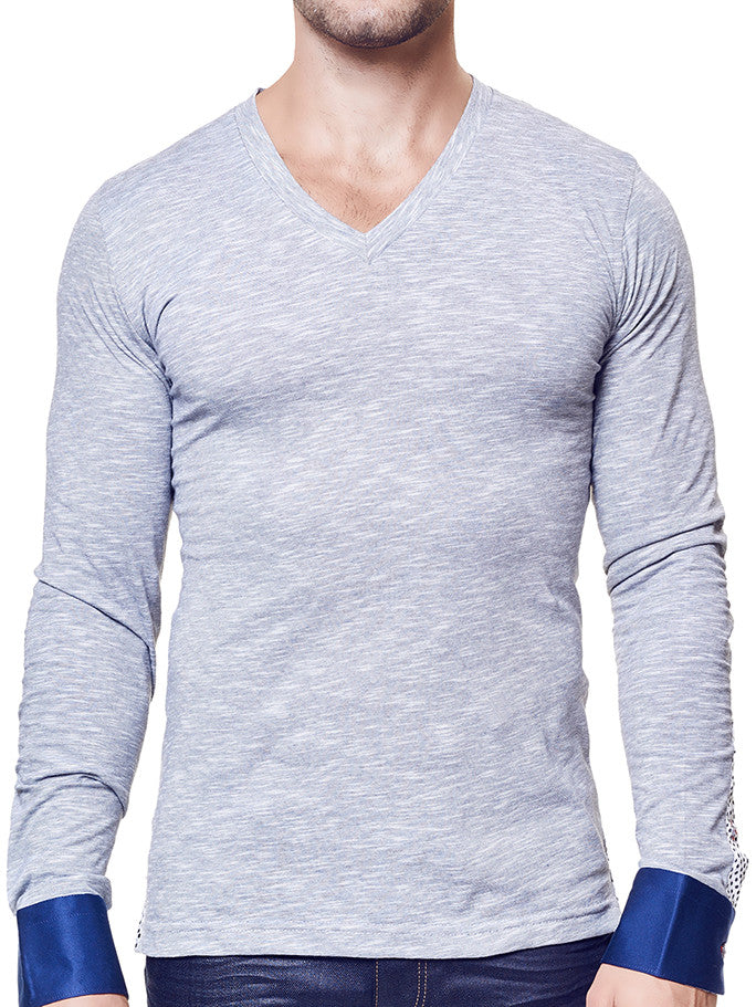 V Neck Charcoal