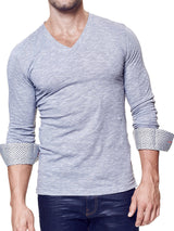 V Neck Charcoal View-1