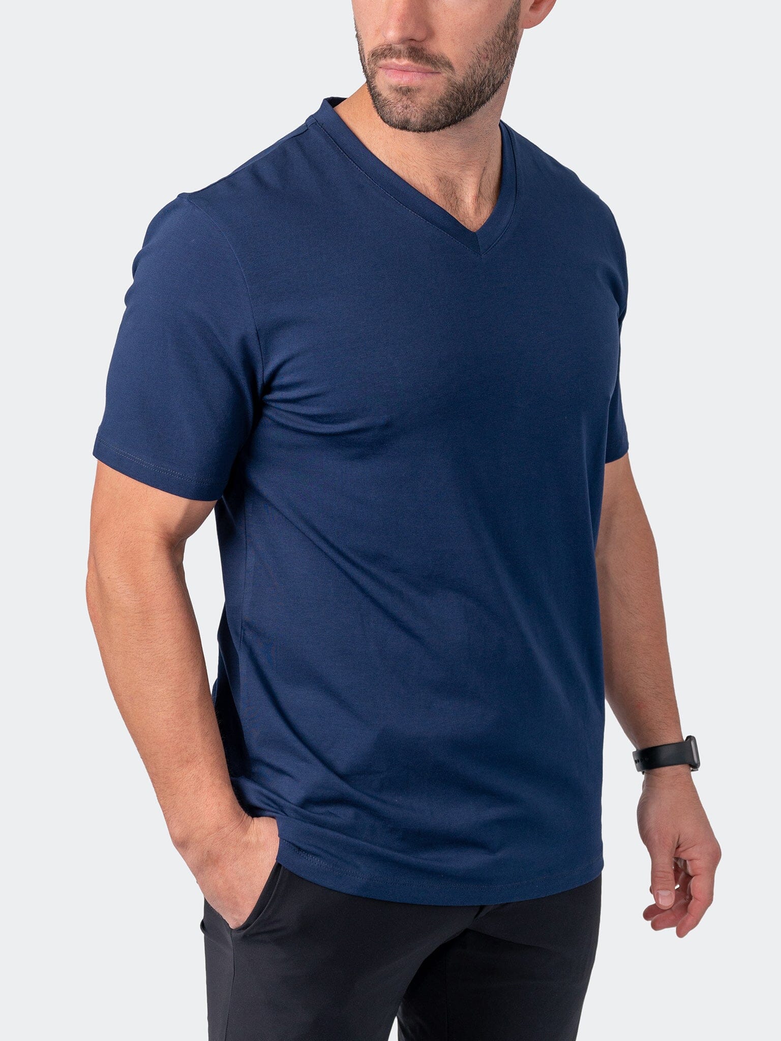 Vivaldi Core Navy V-Neck Tee