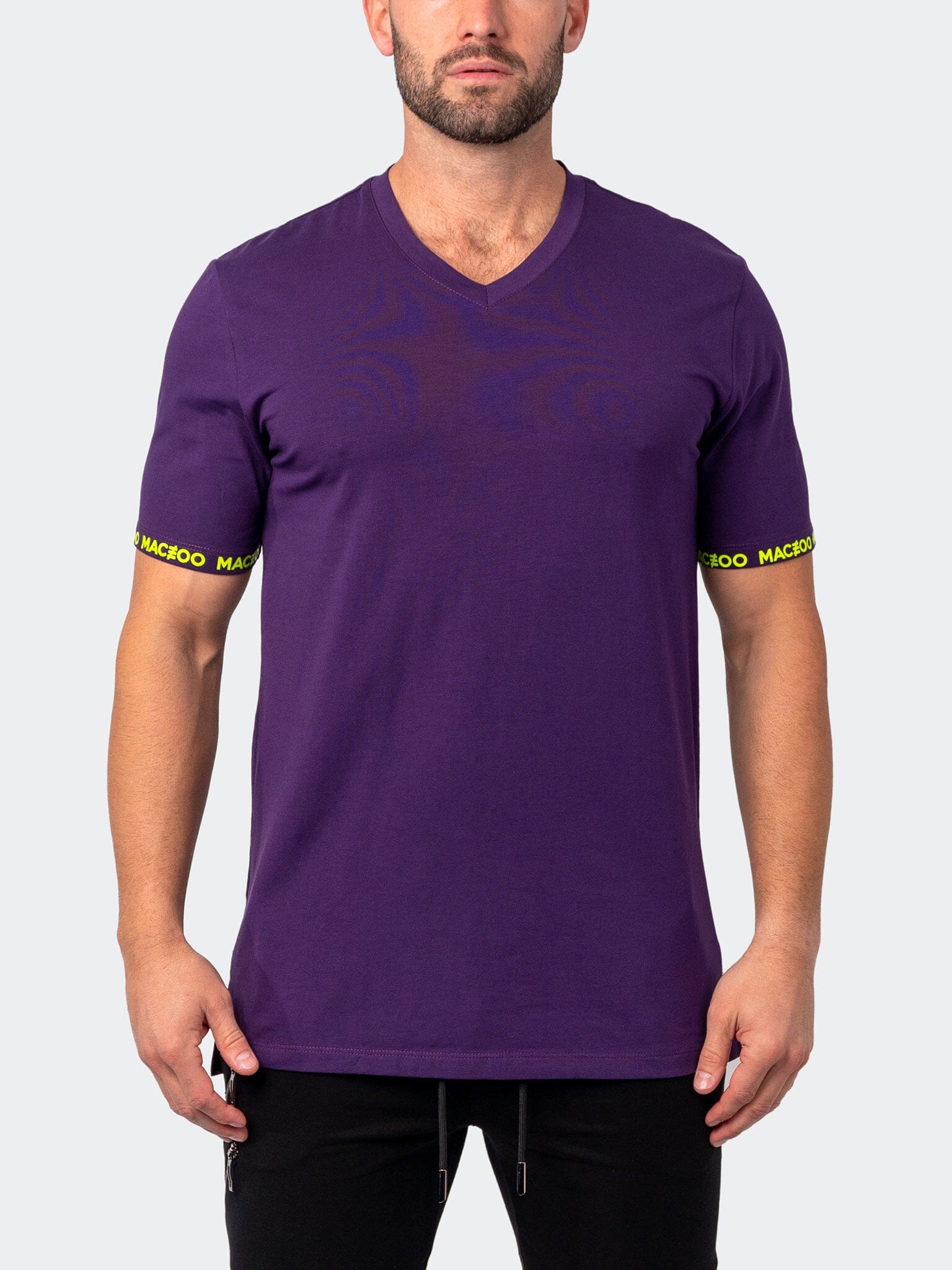 Vivaldi Sleeve Purple V-Neck Tee