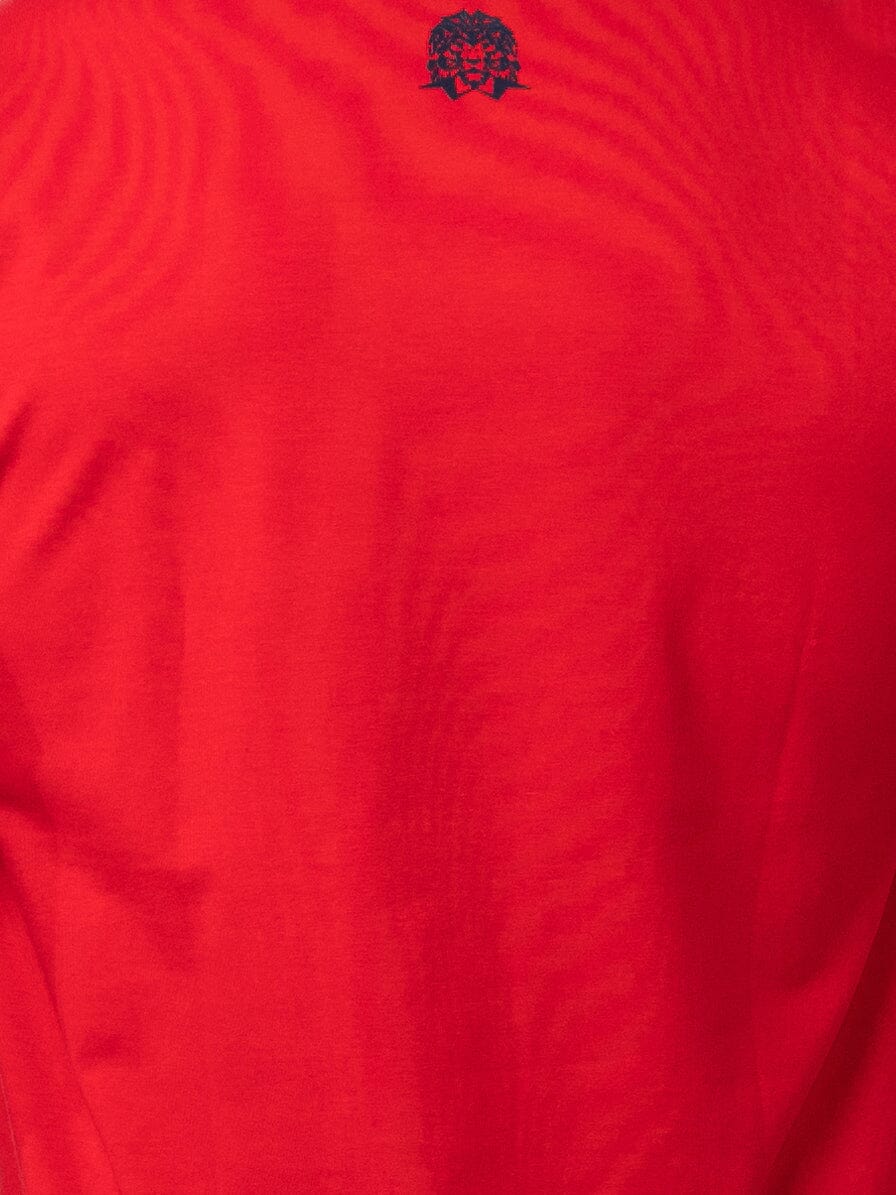 Vivaldi Sleeve Red V-Neck Tee