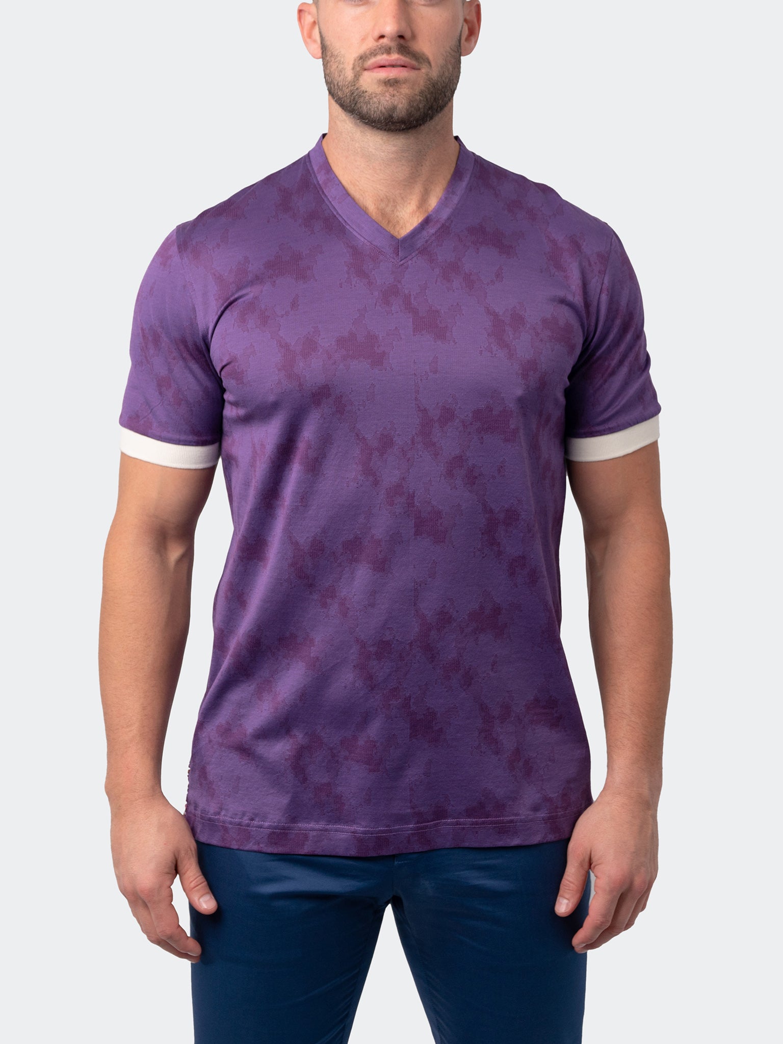 Vivaldi Dream Purple V-Neck Tee