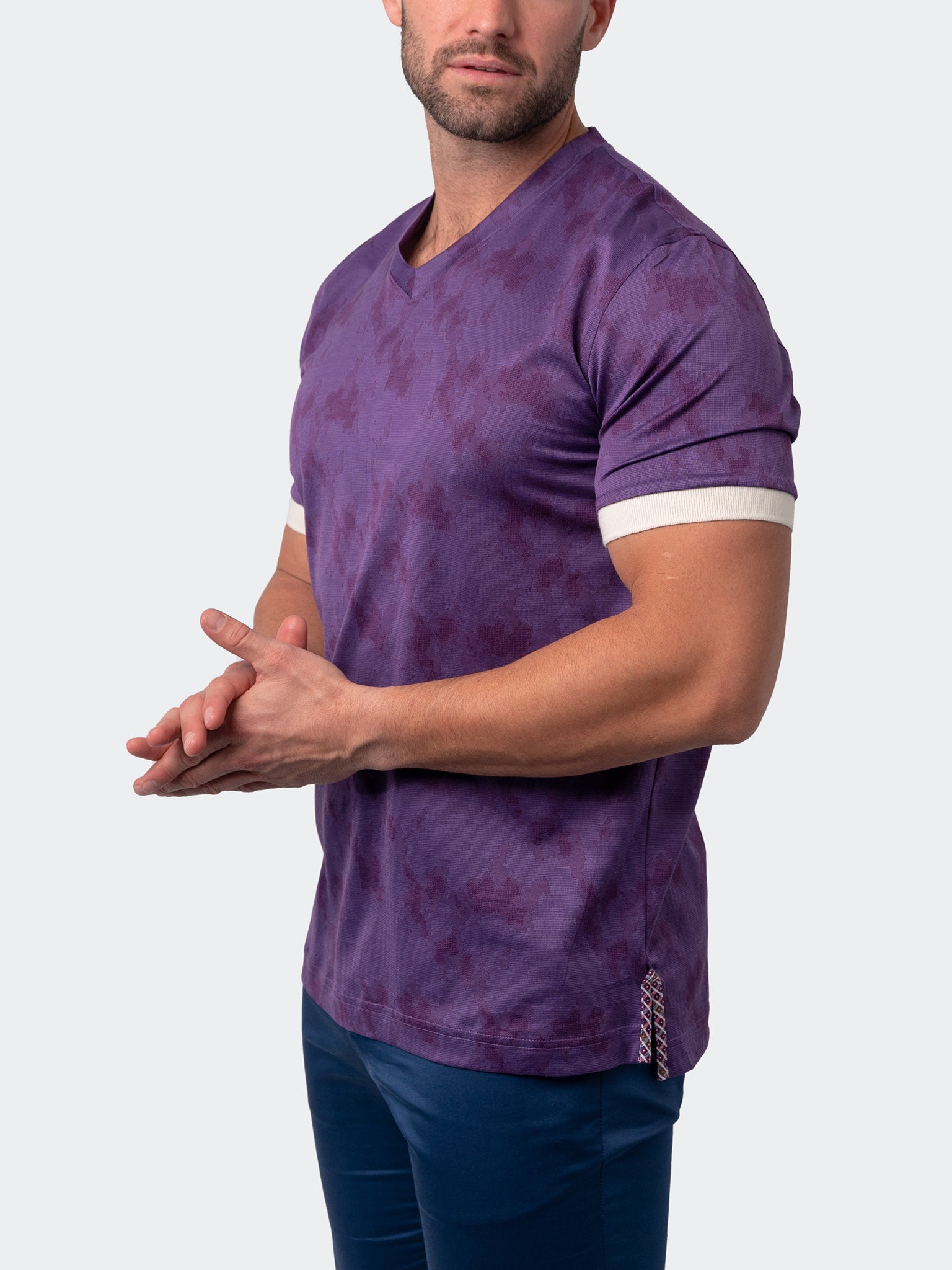 Vivaldi Dream Purple V-Neck Tee
