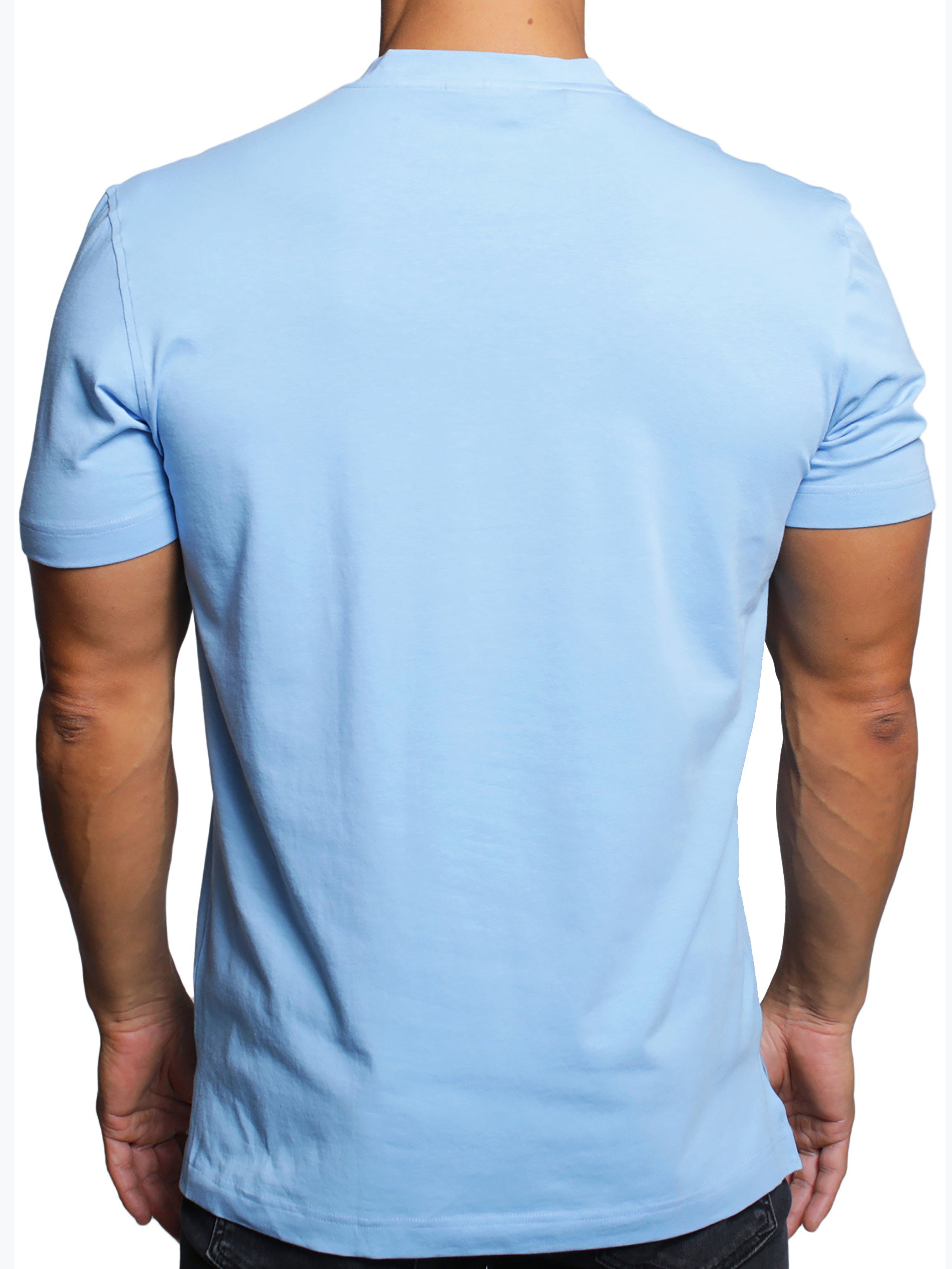 Vivaldi Mono Blue V-Neck Tee