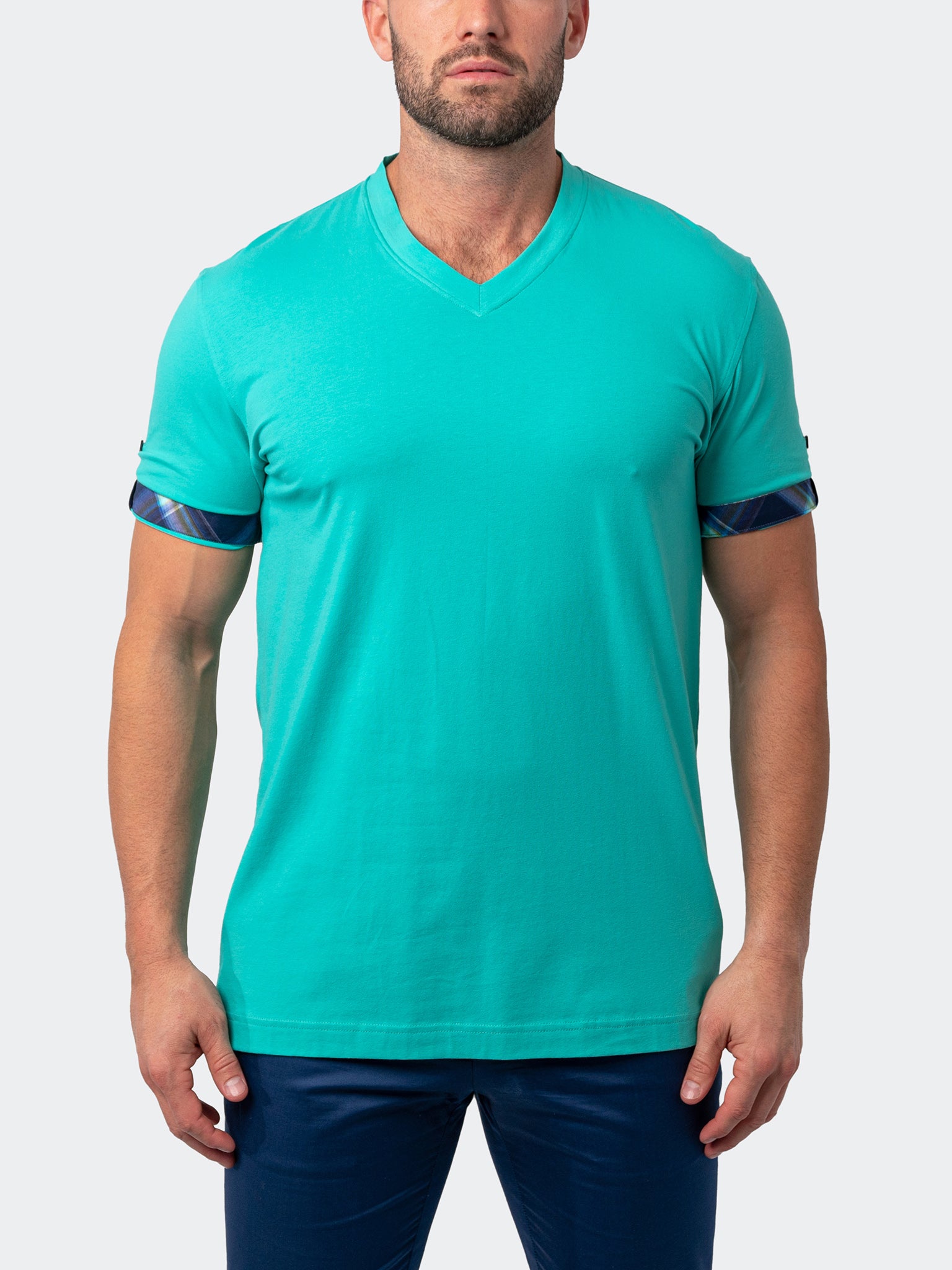 V-Neck Vivaldisolidmint Green
