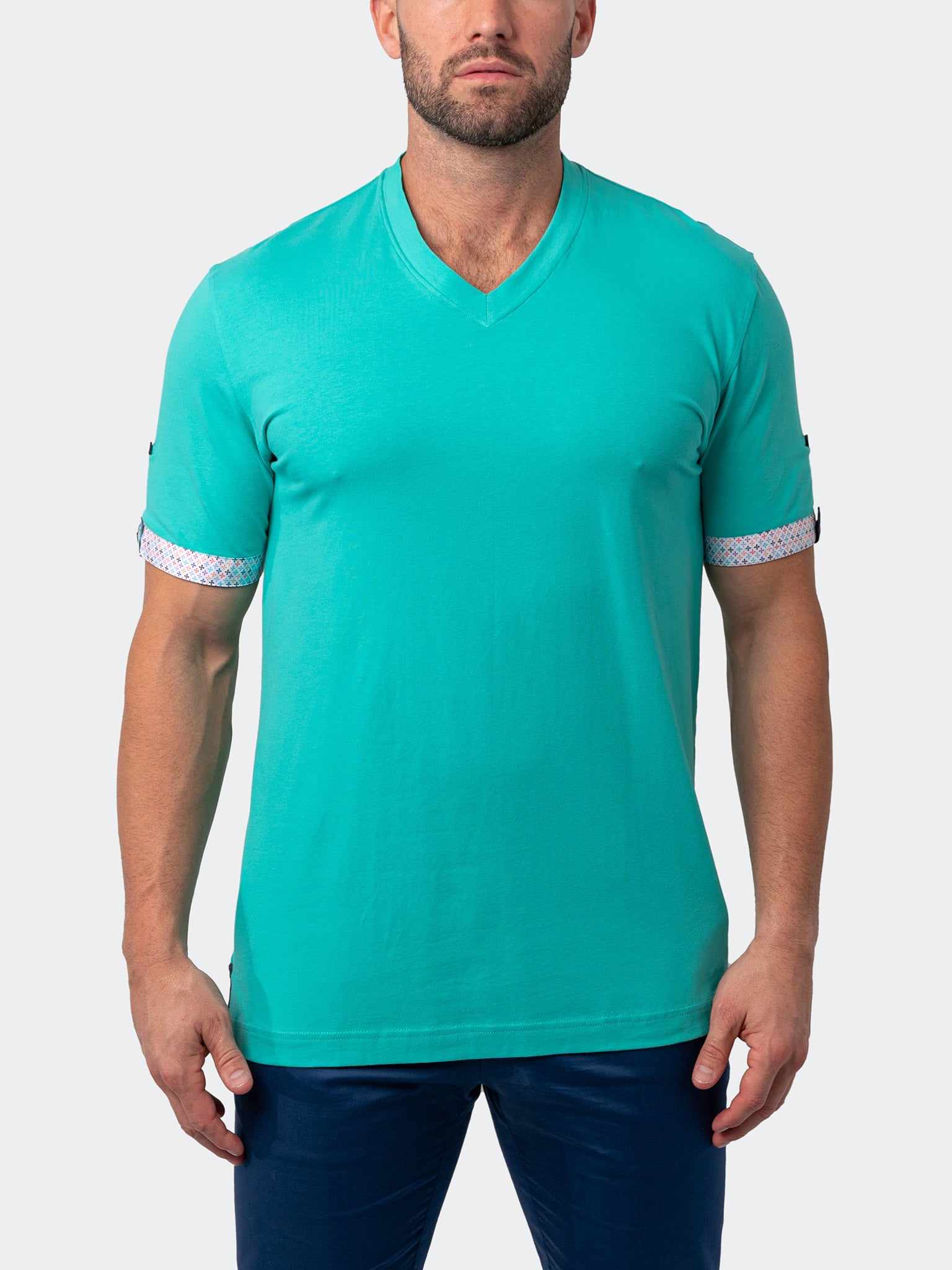V-Neck Vivaldisolidmint Green