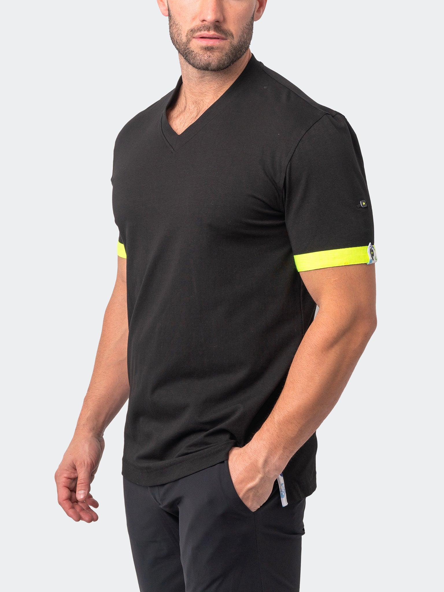 Vivaldi Rock Black V-Neck Tee