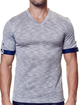V Neck Charcoal SSS View-8