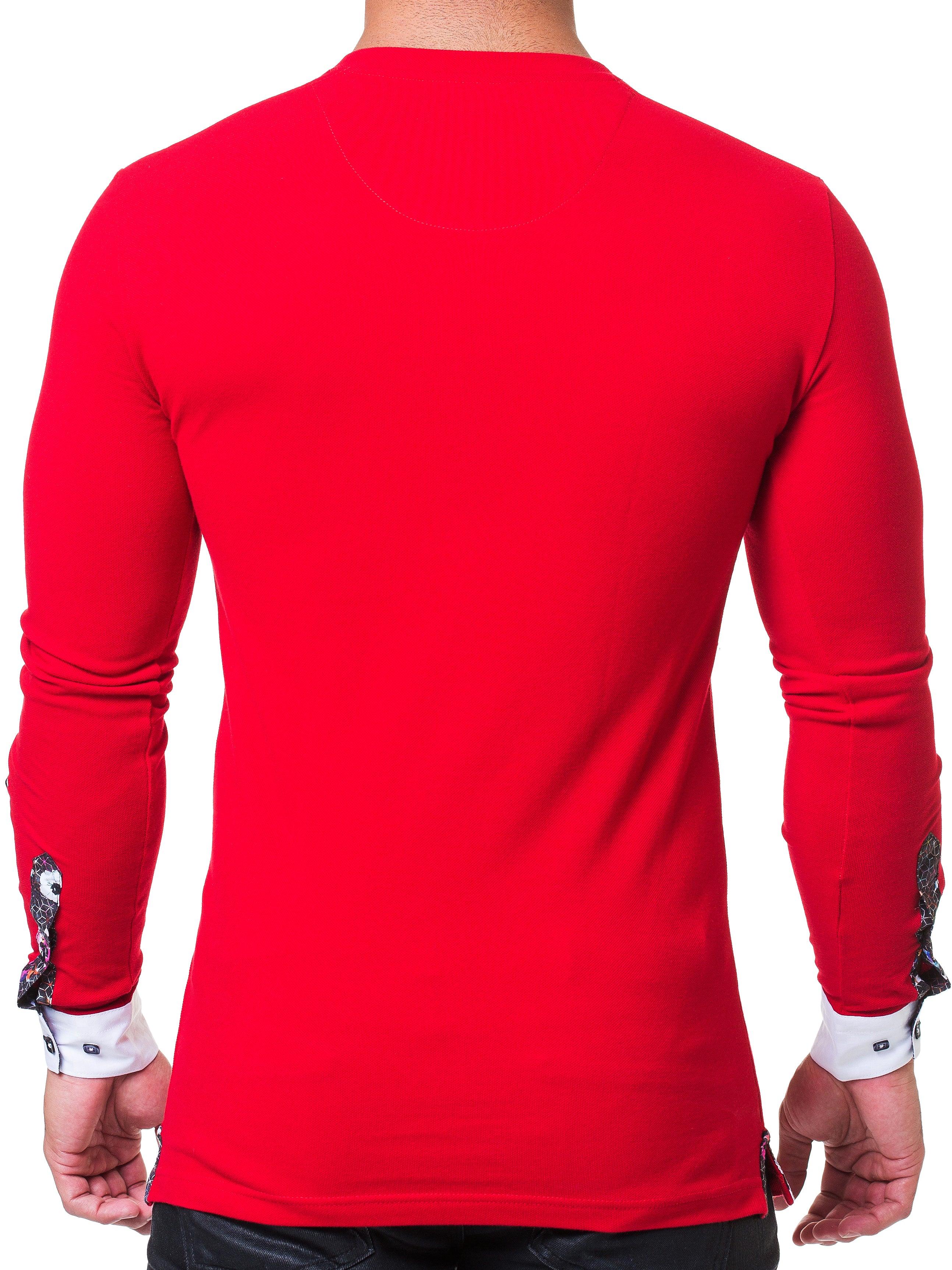 V Neck Edison Breakthrough Red