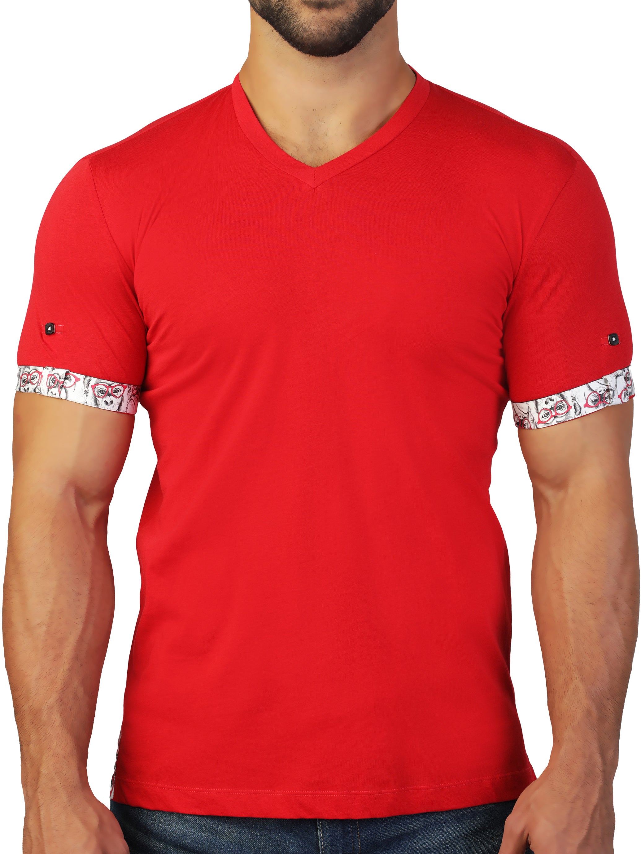 V Neck VivaldiRed Red