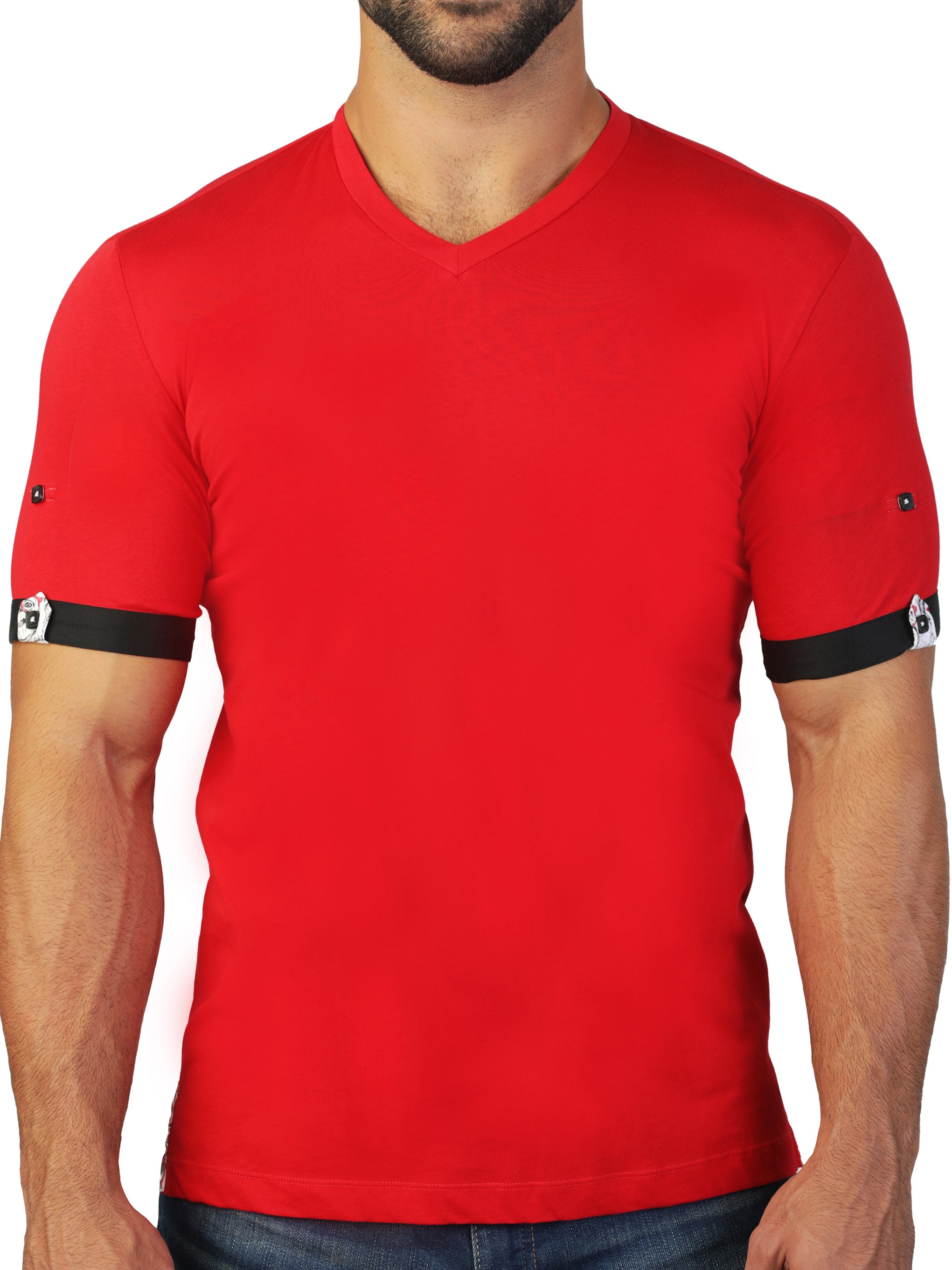 V Neck VivaldiRed Red