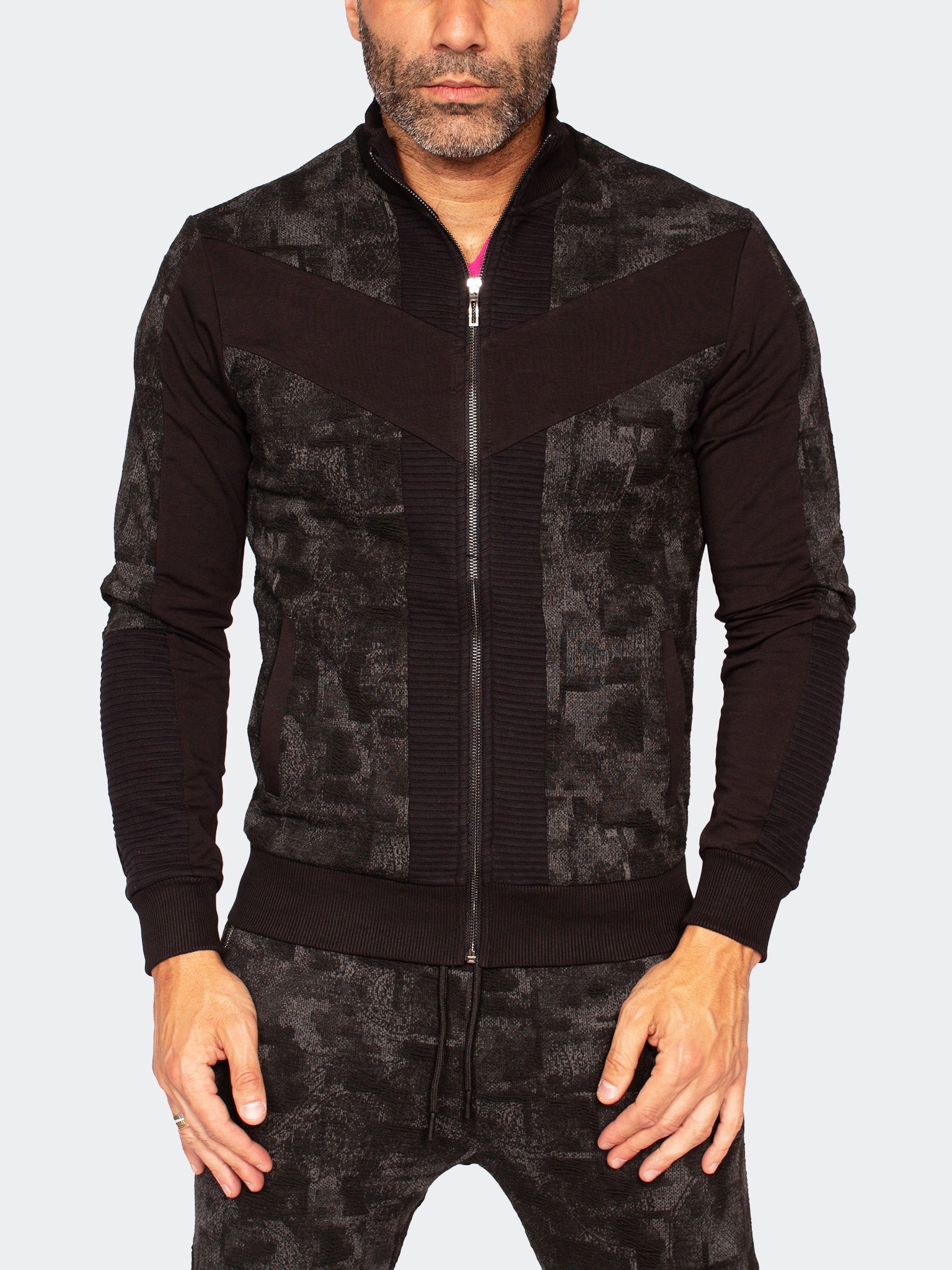 Perm Zipper Camo Blue