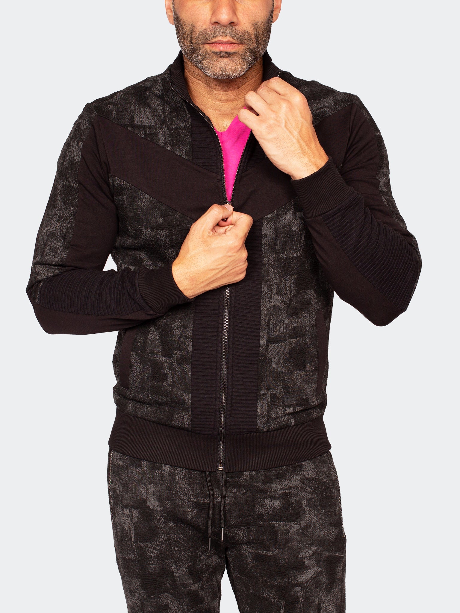 Perm Zipper Camo Blue