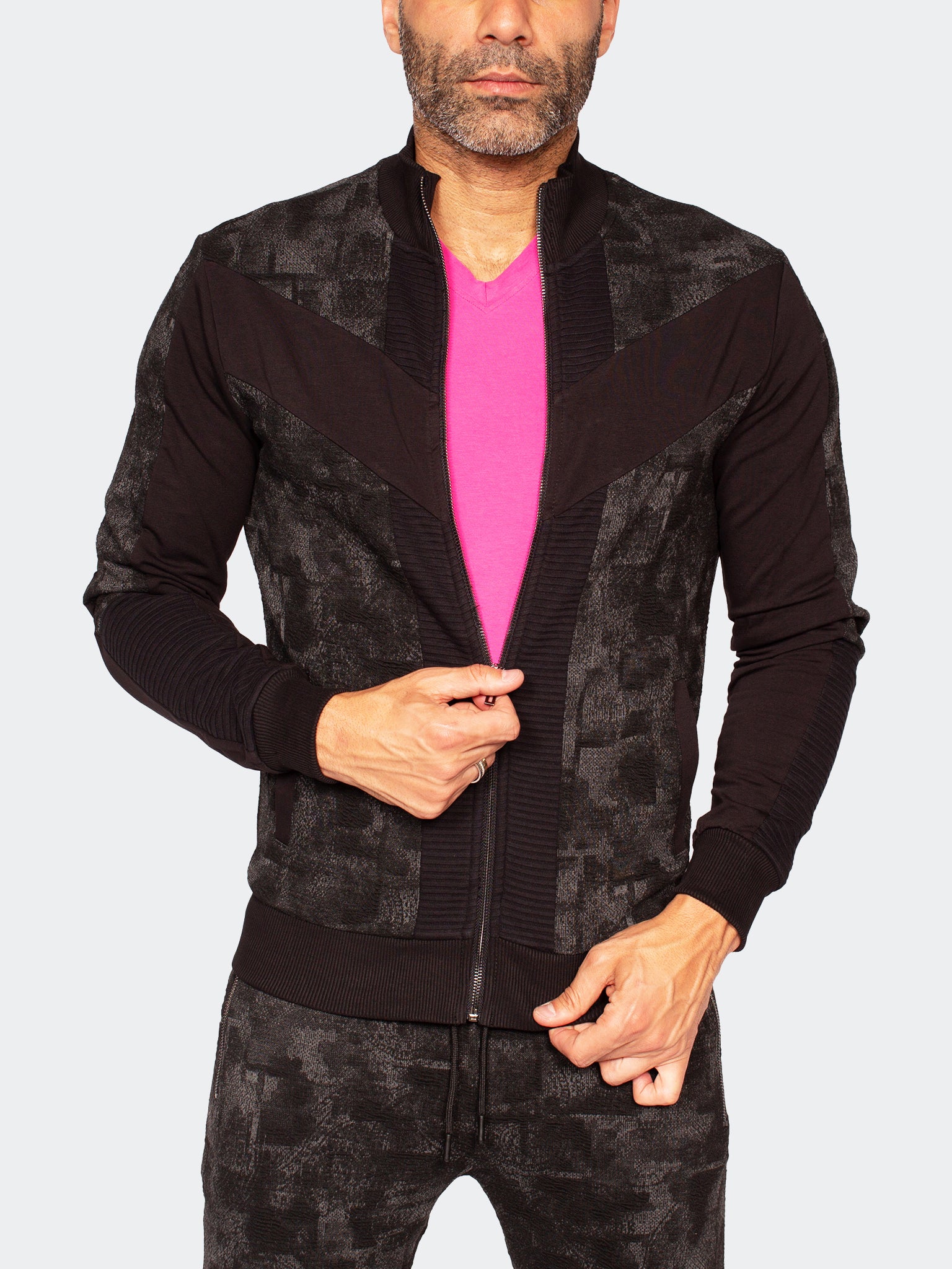 Perm Zipper Camo Blue