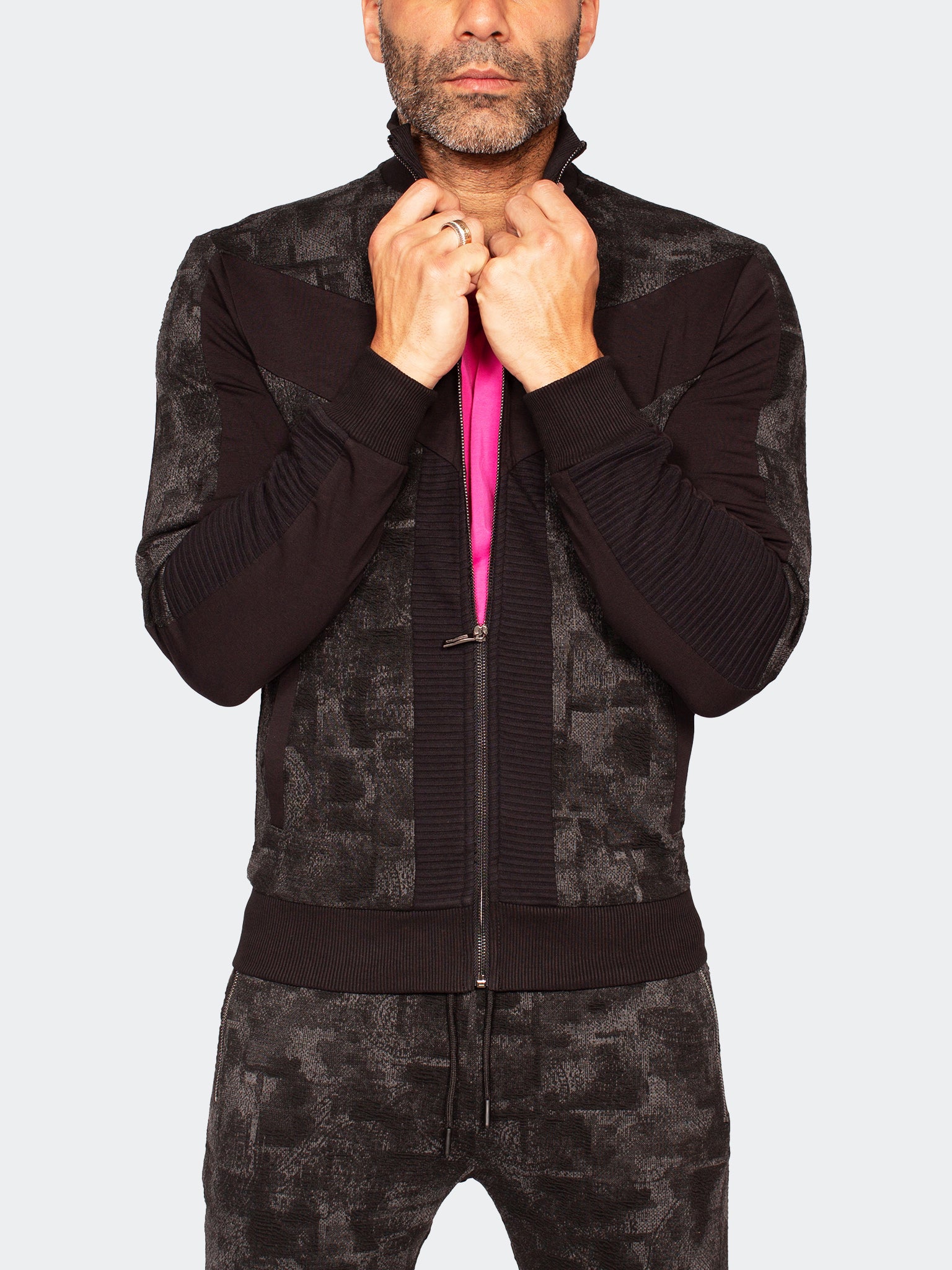 Perm Zipper Camo Blue