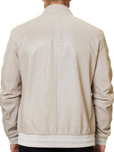 Leather Zip Off  White View-2