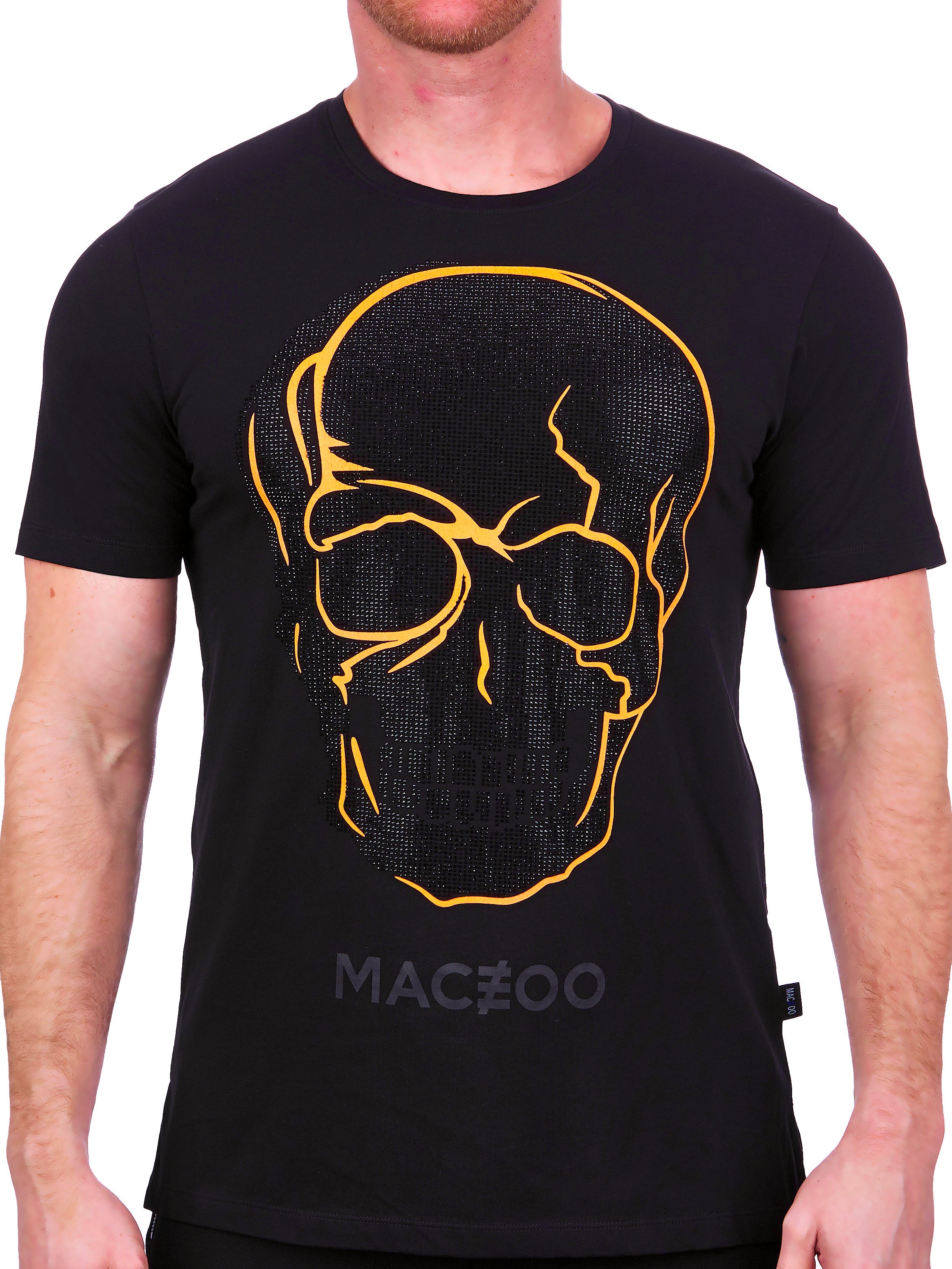 Tee SkullOrange Black